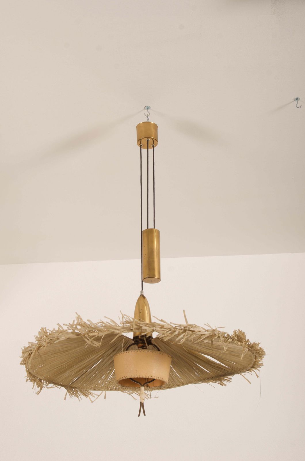 Midcentury Adjustable Pendant Attributed To J.T Kalmar photo for sale