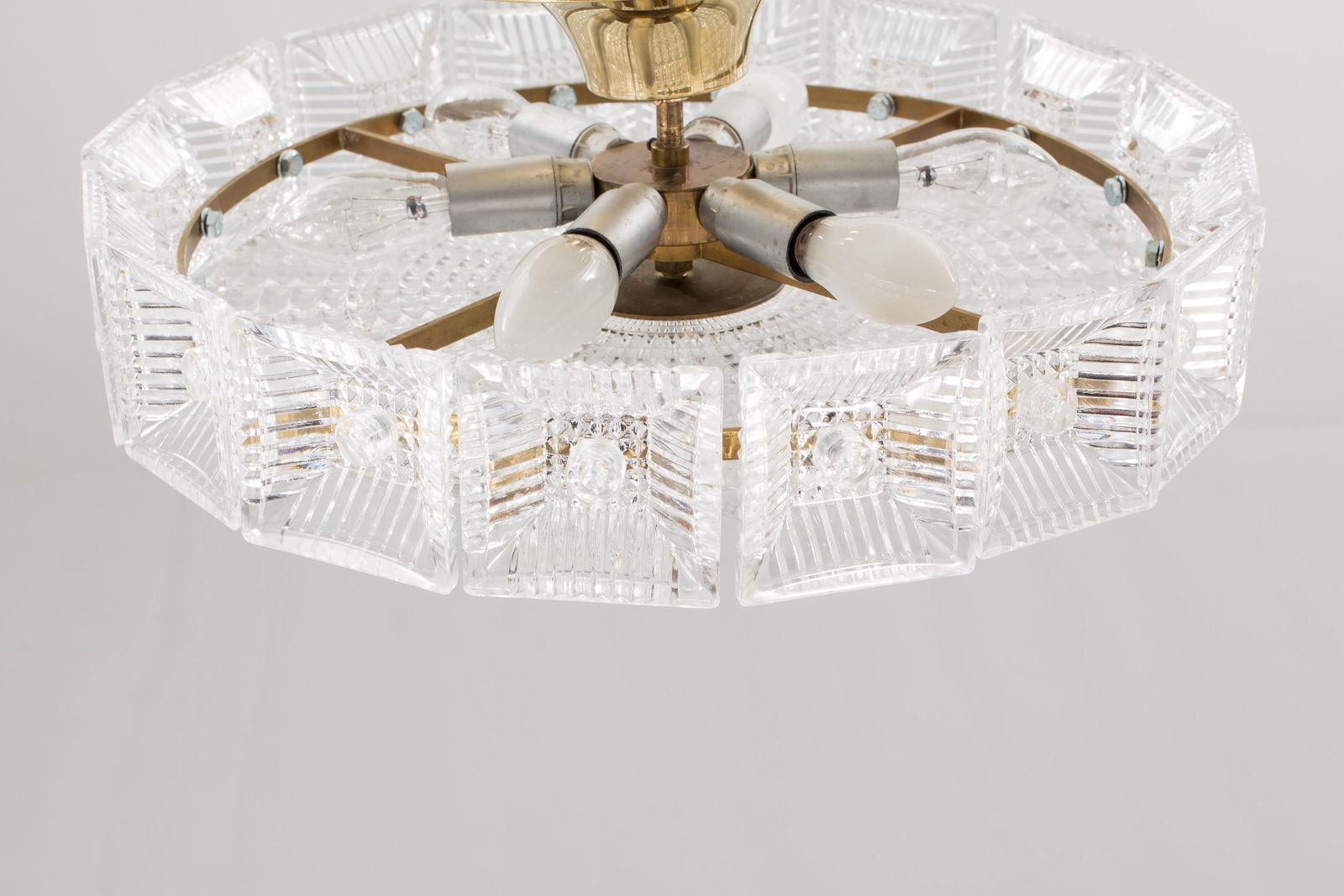 Chandelier By Carl Fagerlund For Orrefors Glassworks photo for sale