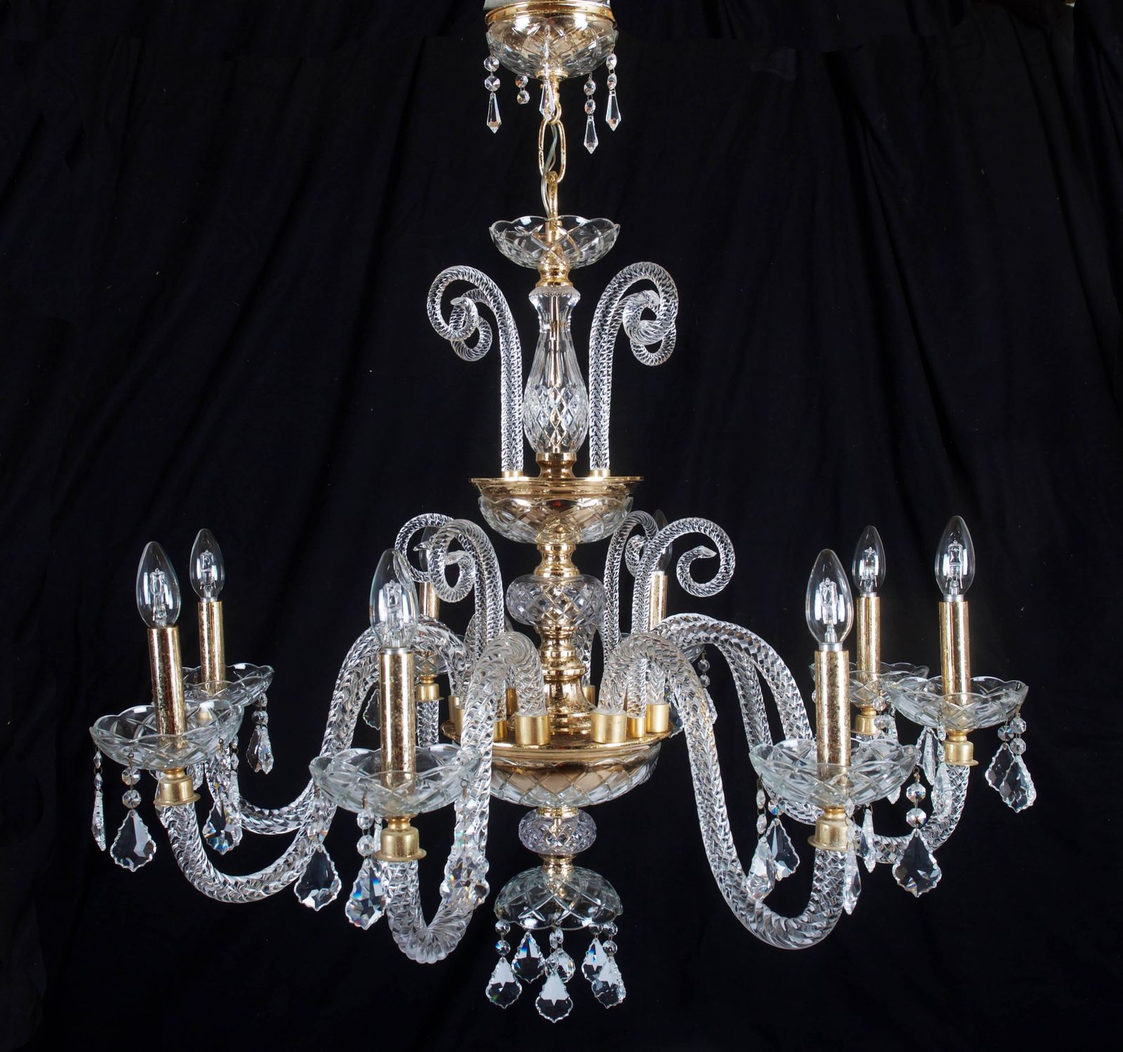 Stunning Bohemian Glass Chandelier photo furniture