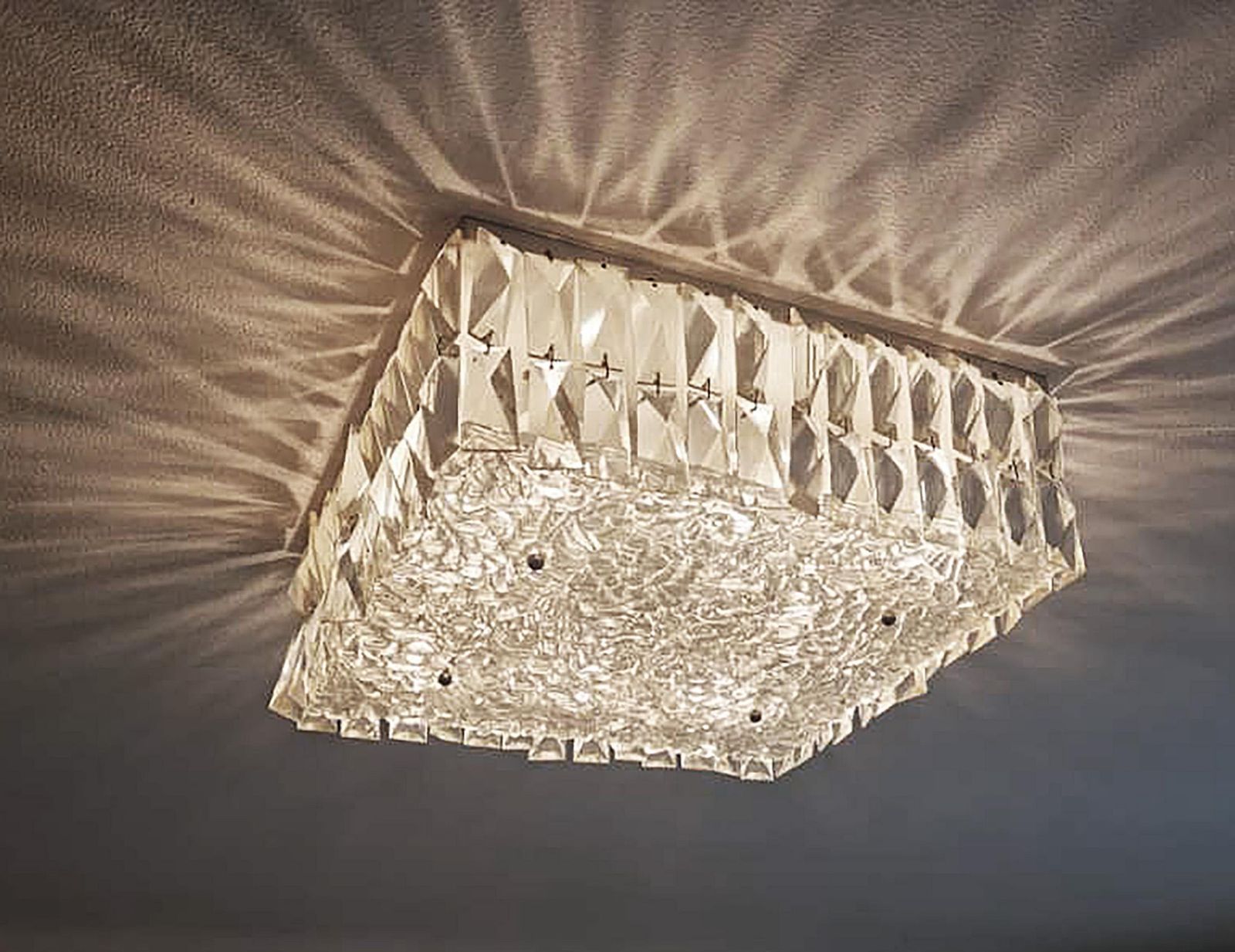 Square Crystal Pendant Lamp By Kalmar photo 1924.0
