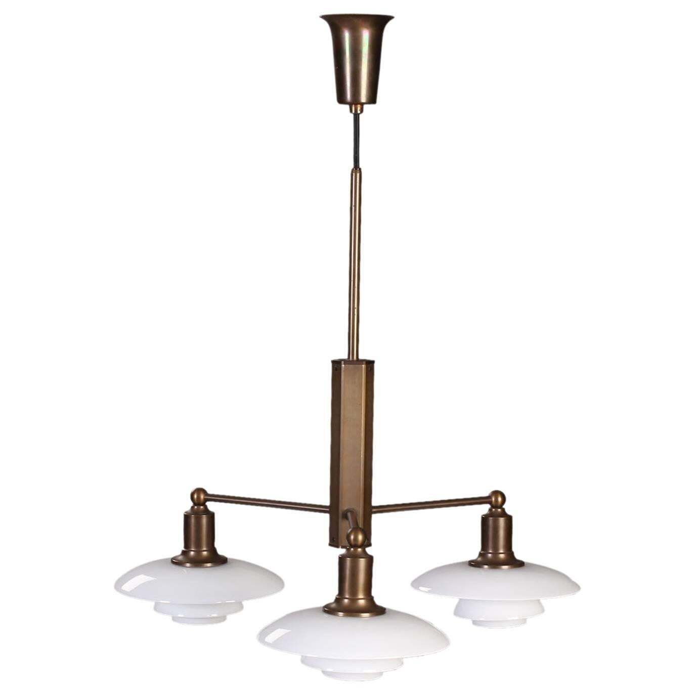 Poul Henningsen Ph Limited Edition Three Arm Chandelier