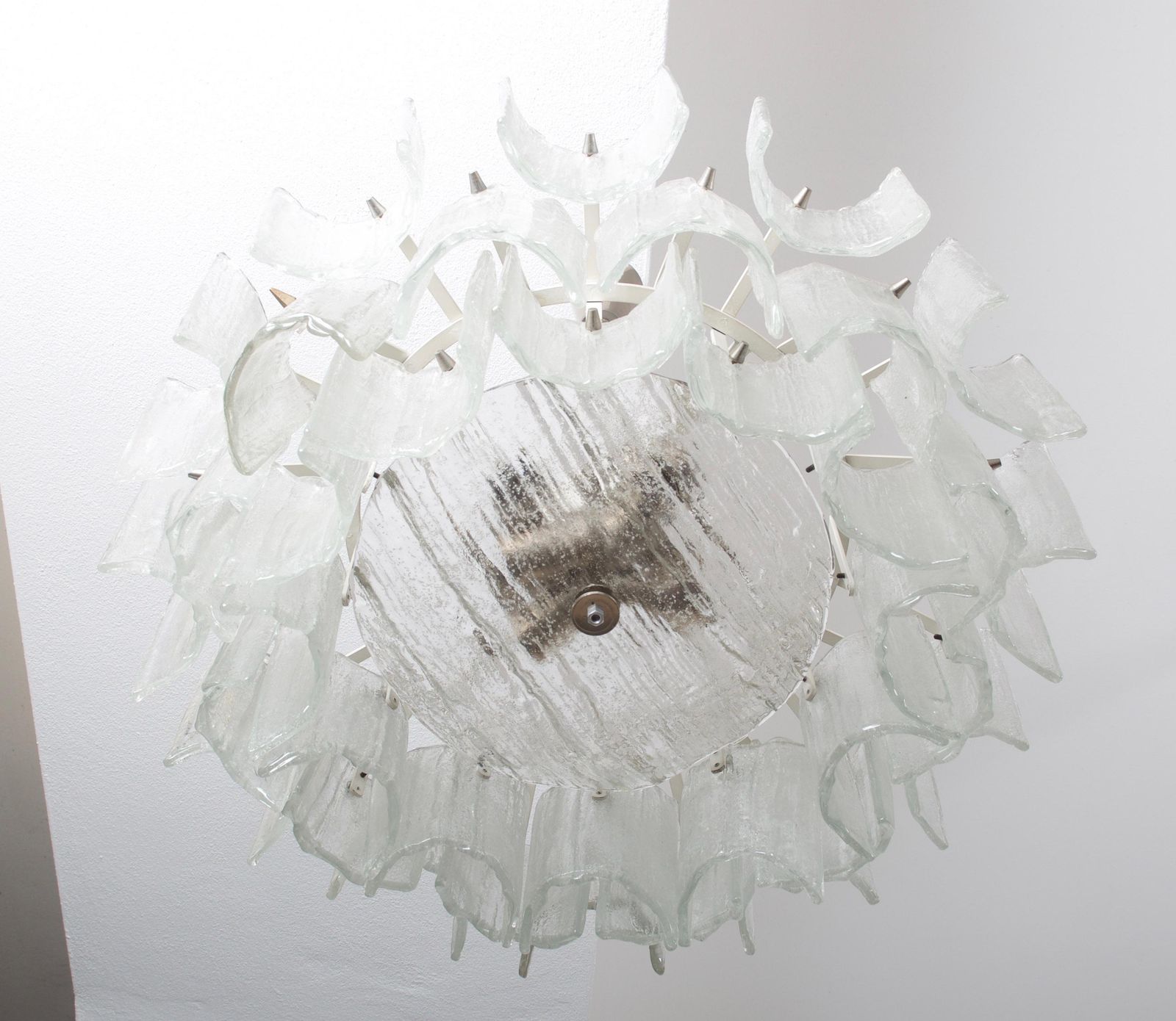 Frosted Glass Chandelier By J. T. Kalmar photo furniture