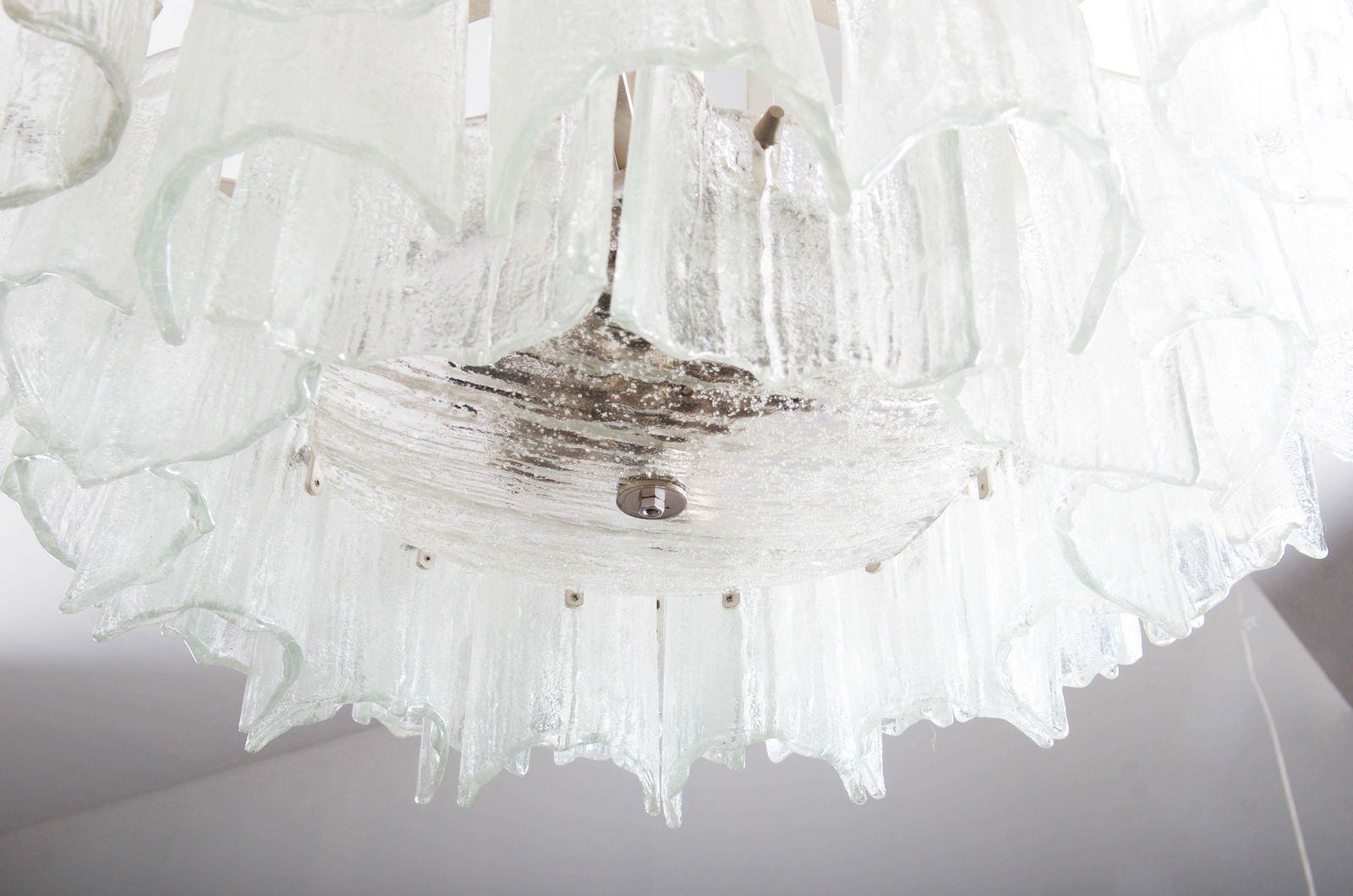 Frosted Glass Chandelier By J. T. Kalmar photo Lighting