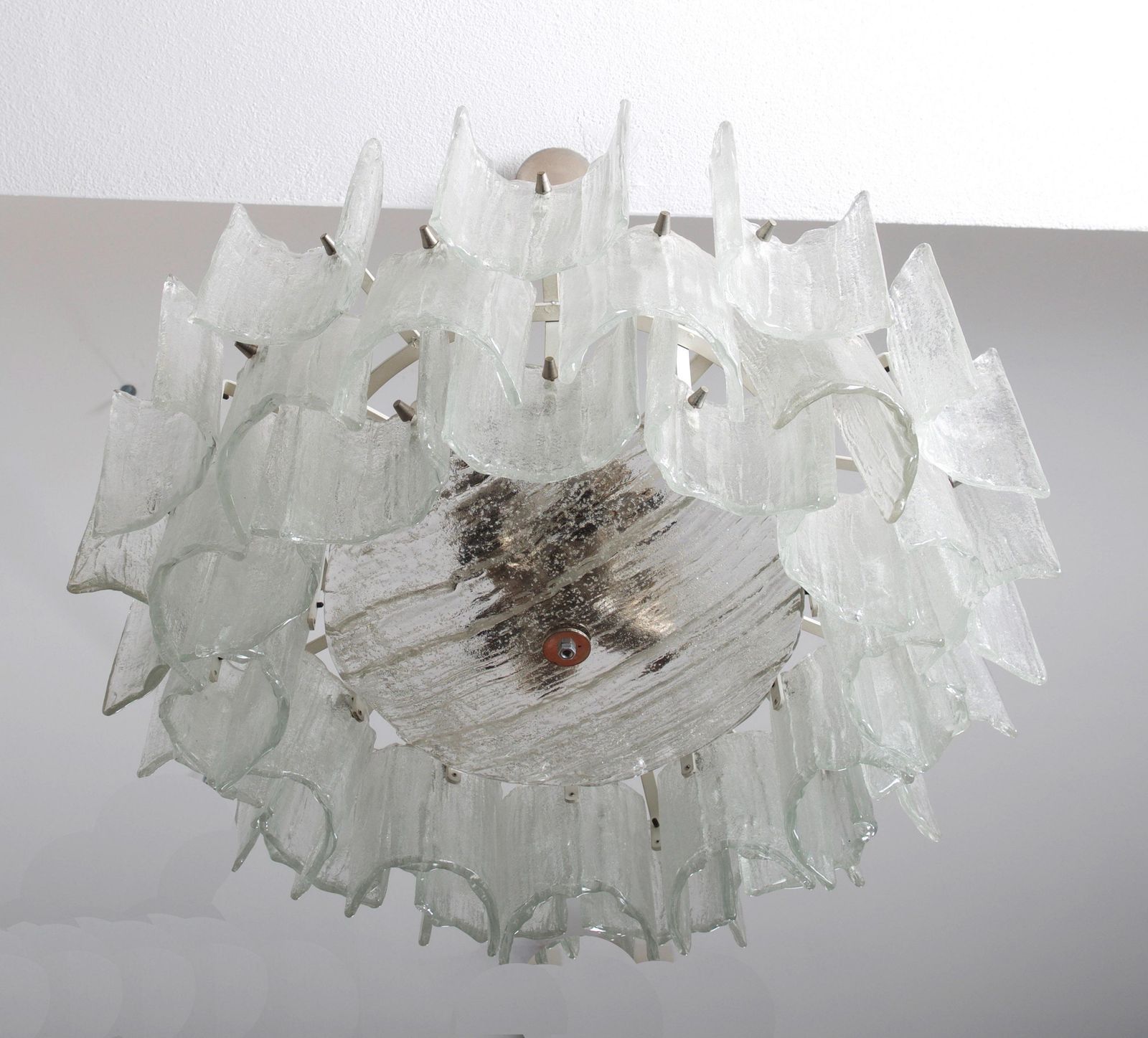 Frosted Glass Chandelier By J. T. Kalmar photo vinterior