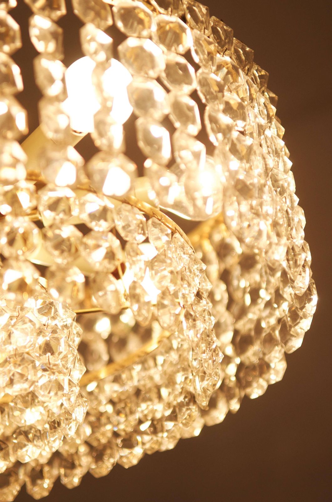 Beautiful Cut Crystal Chandelier By J.L. Lobmeyr photo buy