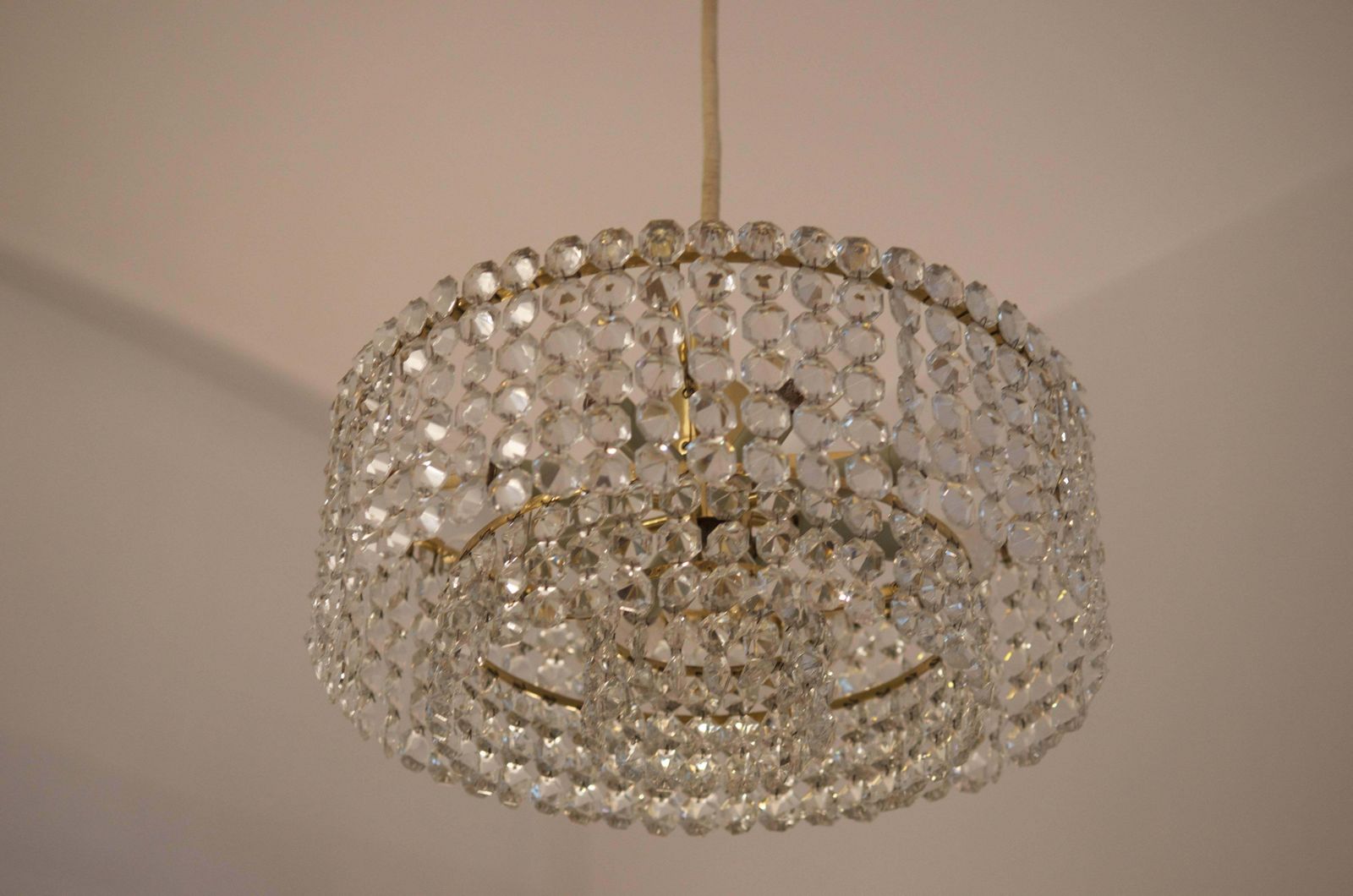 photo furniture Beautiful Cut Crystal Chandelier By J.L. Lobmeyr
