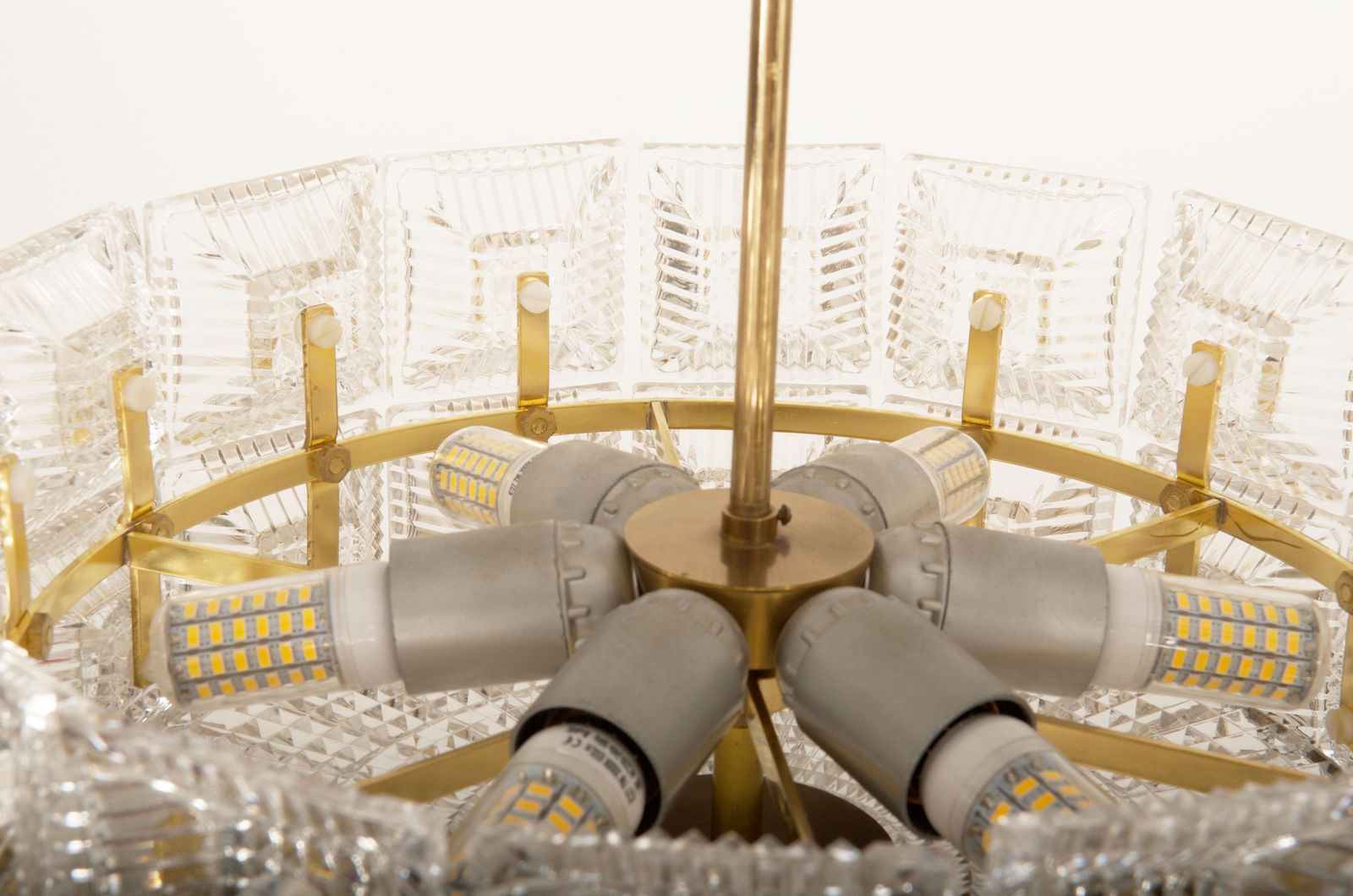 Chandelier By Carl Fagerlund For Orrefors Glassworks photo vinterior