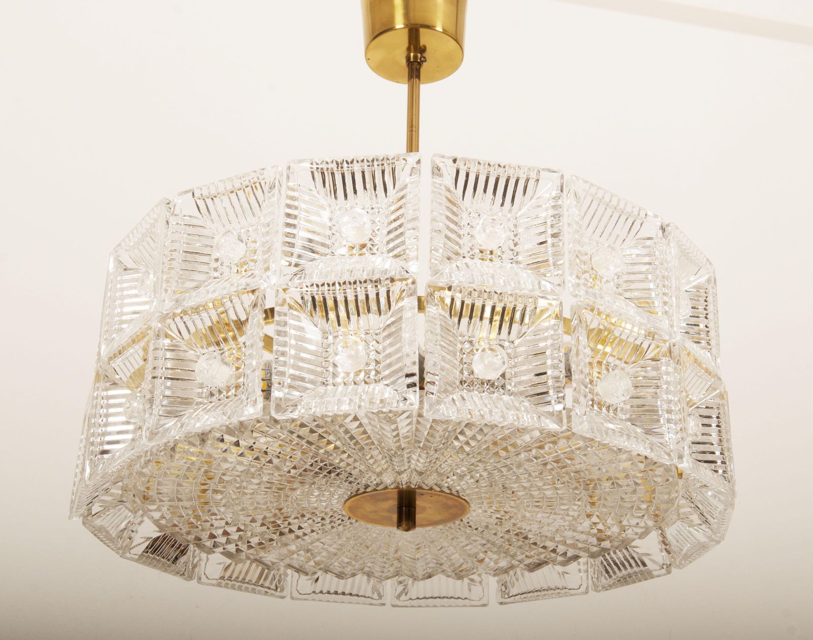 Chandelier By Carl Fagerlund For Orrefors Glassworks photo vintage