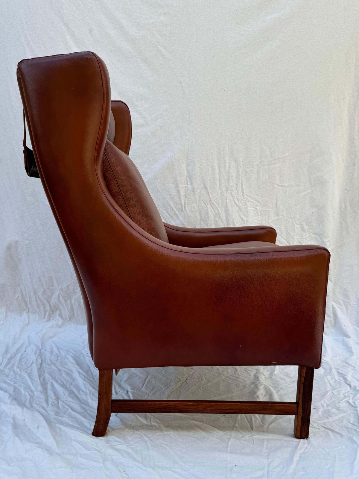Frederik A. Kayser Wingback Chair Armchair Upholstered In Leather photo 2580.0