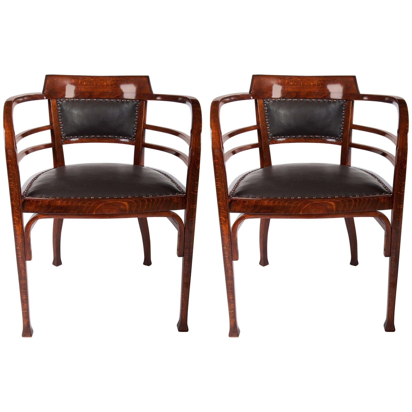 Thonet Armchairs By Otto Wagner