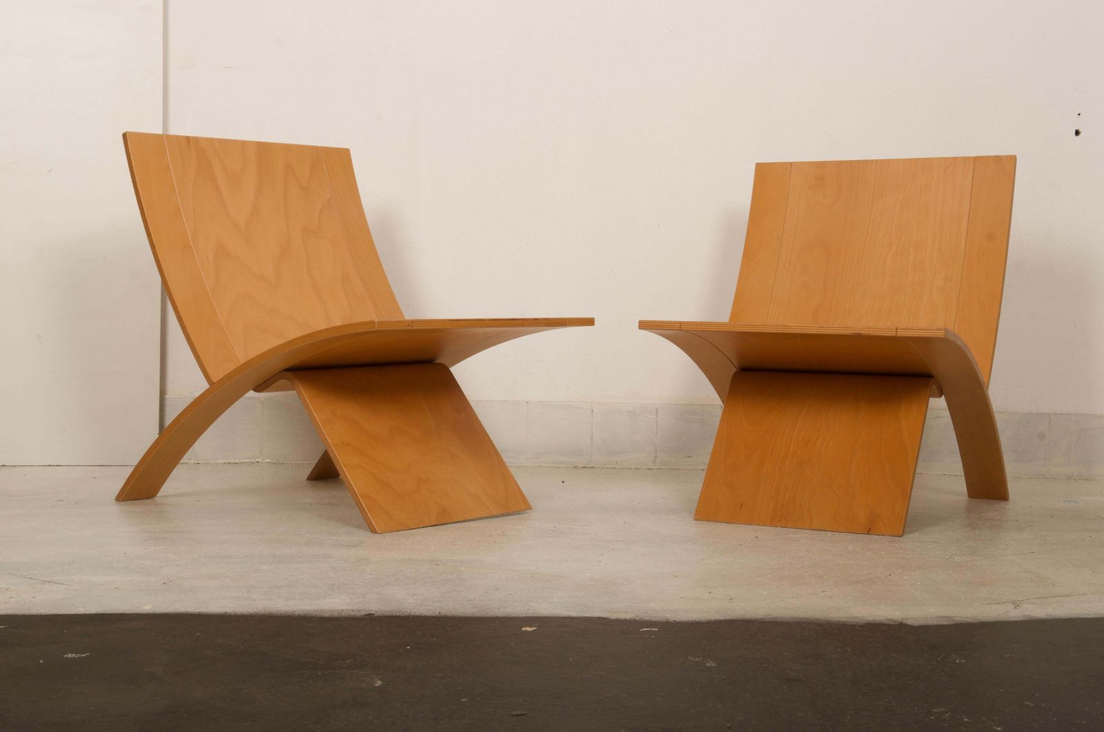 Jens Nielsen Laminex Plywood Lounge Chairs Westnofa photo buy