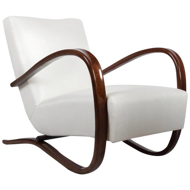 Art Deco Thonet H269 Armchair By Jindřich Halabala