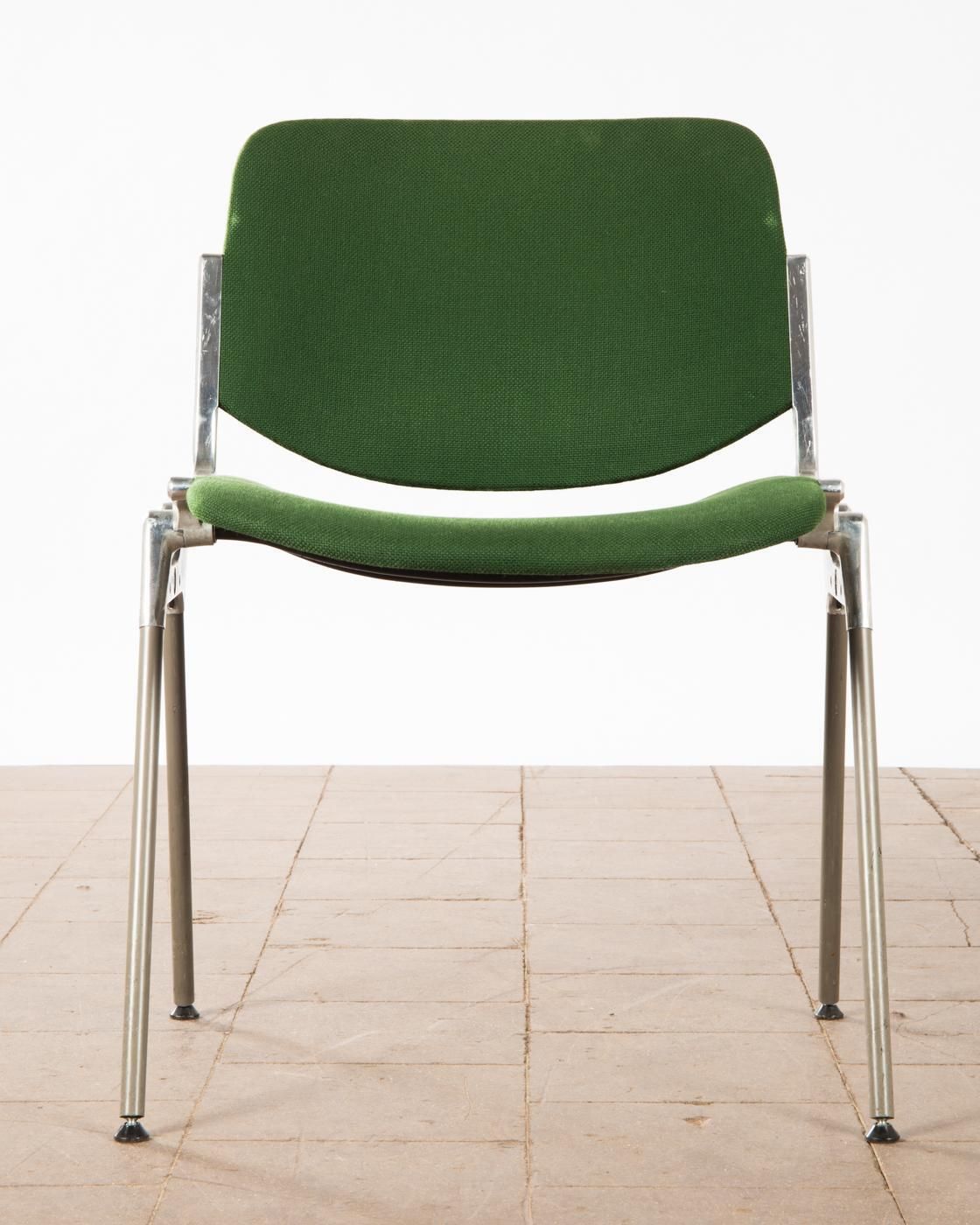 Green Stackable Chairs By Giancarlo Piretti For Castelli photo vintage