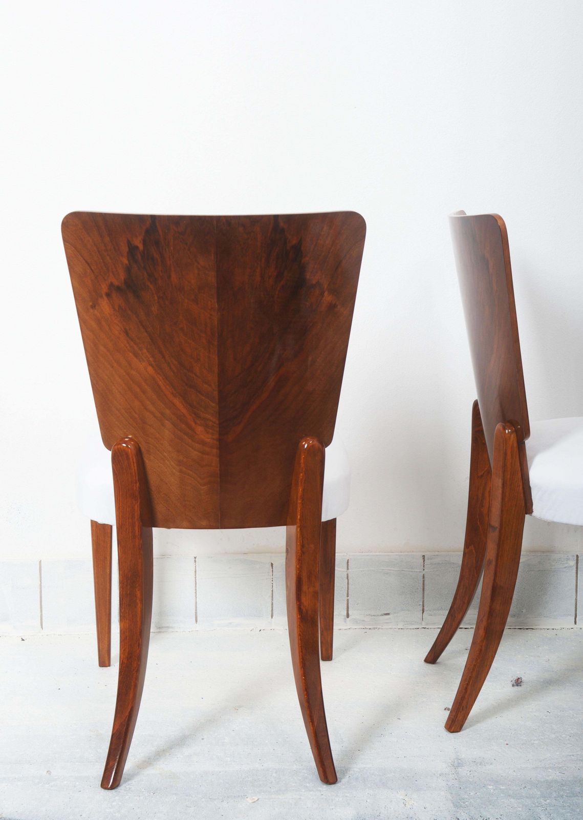 694.0 Art Deco Dining Chairs By Jindrich Halabala photo