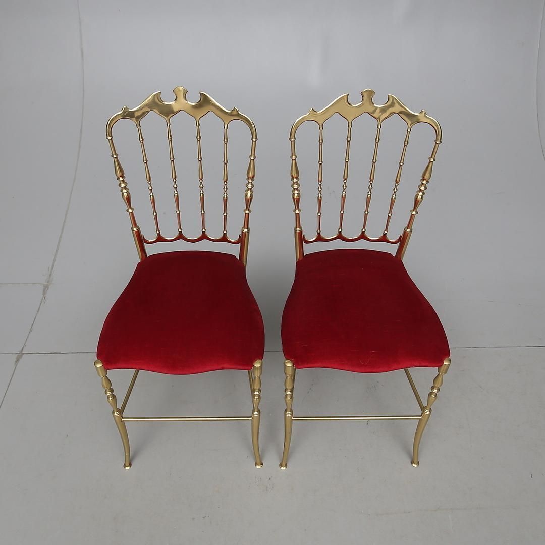 Midcentury Brass Ballroom Chairs By Giuseppe Gaetano Descalzi photo Furniture