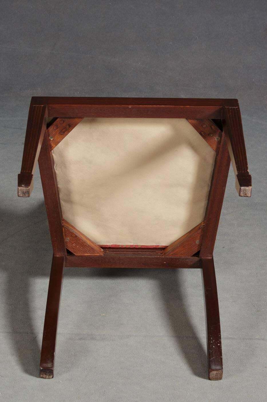 Set Of Four Mahogany Dining Chairs In The Style Of Georg III photo buy