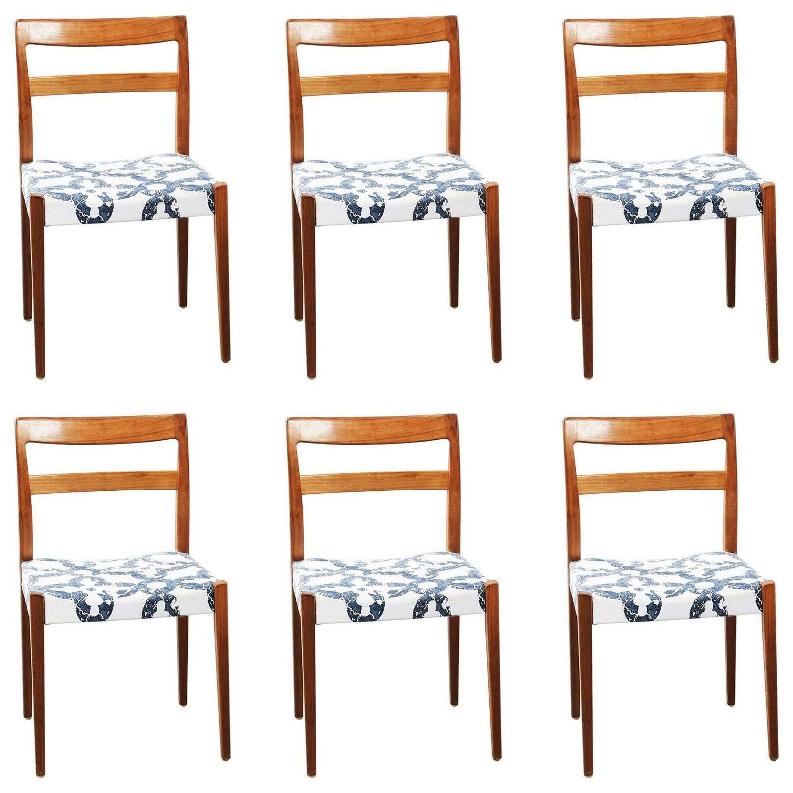 Set Of Six Dining Chairs Nils Jonsson For Troeds, Bjärnum