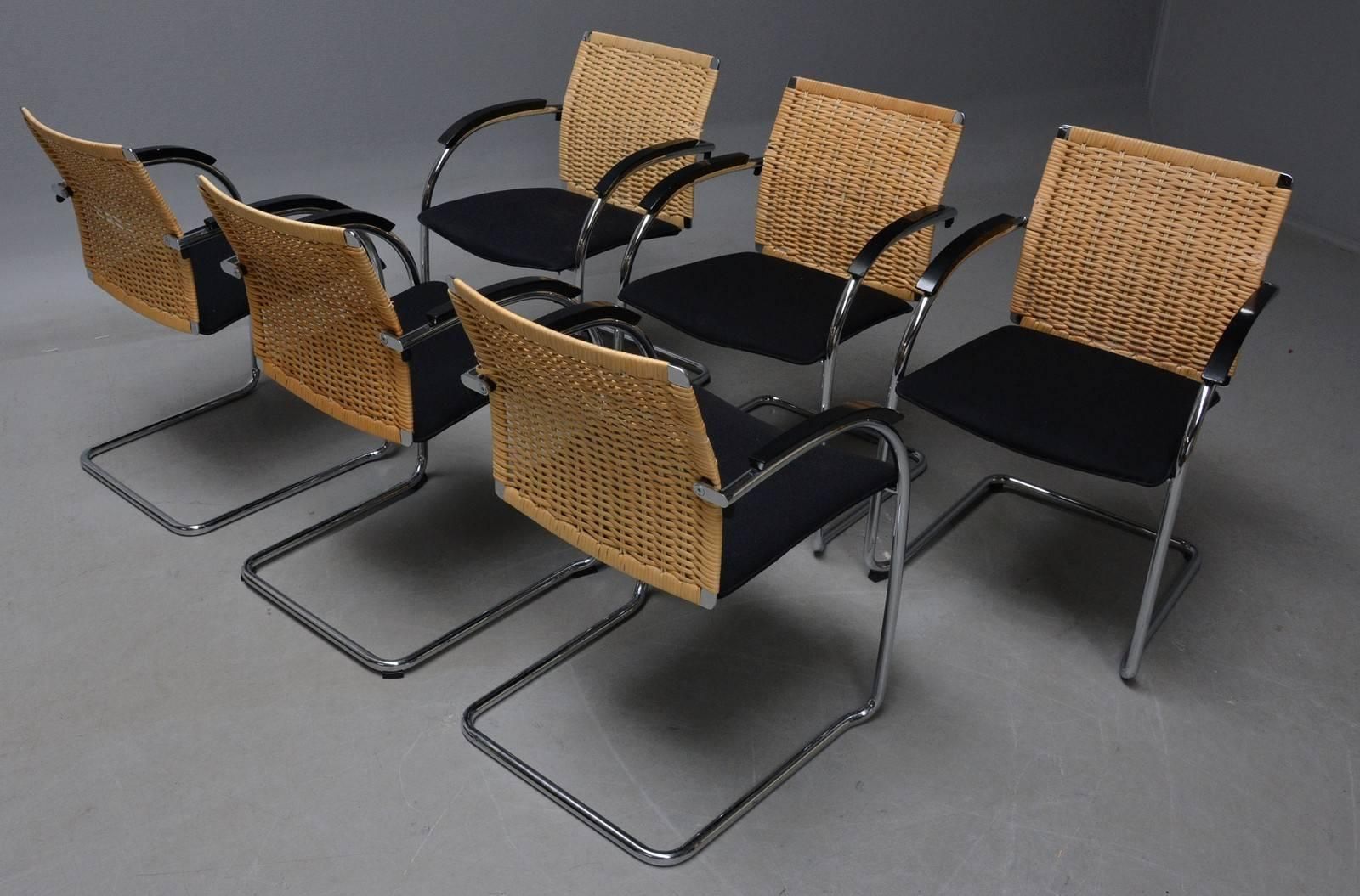 photo furniture Set Of Six Dining Chairs By Jozef Gorcia & Andreas Krob For Thonet Model S78