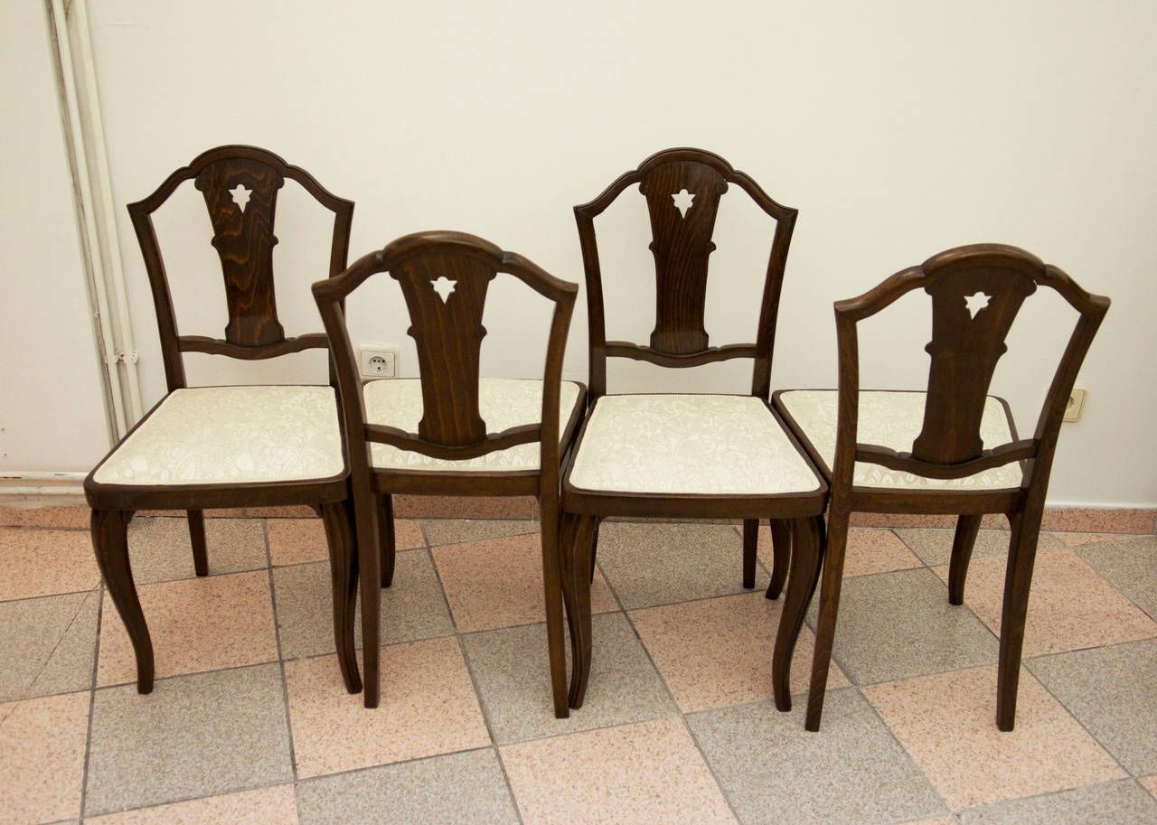 Set Of Four Thonet Chairs Attributed To Otto Prutscher photo furniture