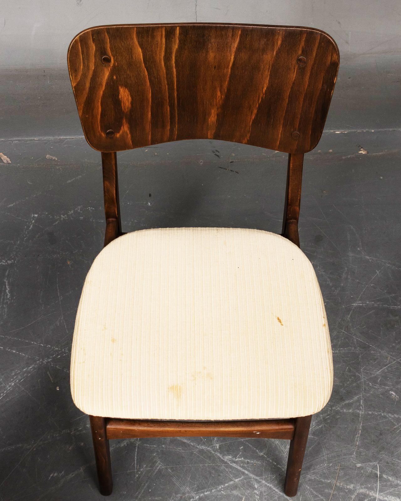 Set Van Vier Eetkamerstoelen Van Ib Kofod Larsen Voor Christensen & Larsen photo 2233.0