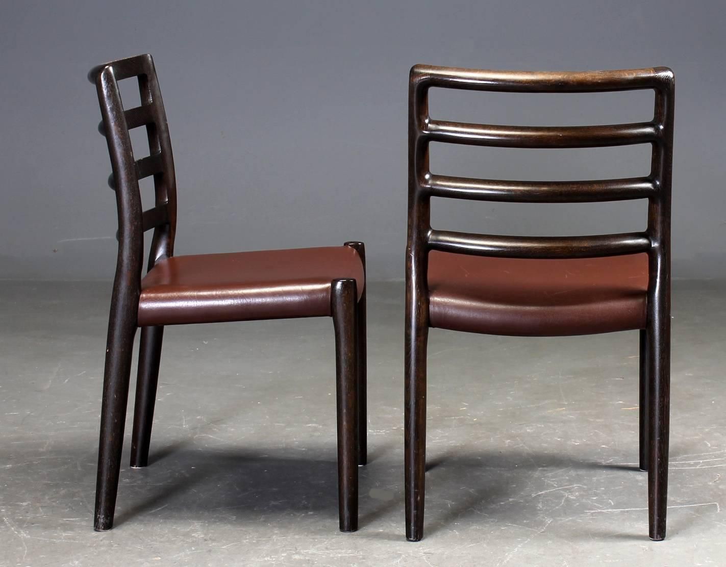 Set Of Six Oak Dining Chairs By Niels O. Moller For J.L.Moller photo Furniture