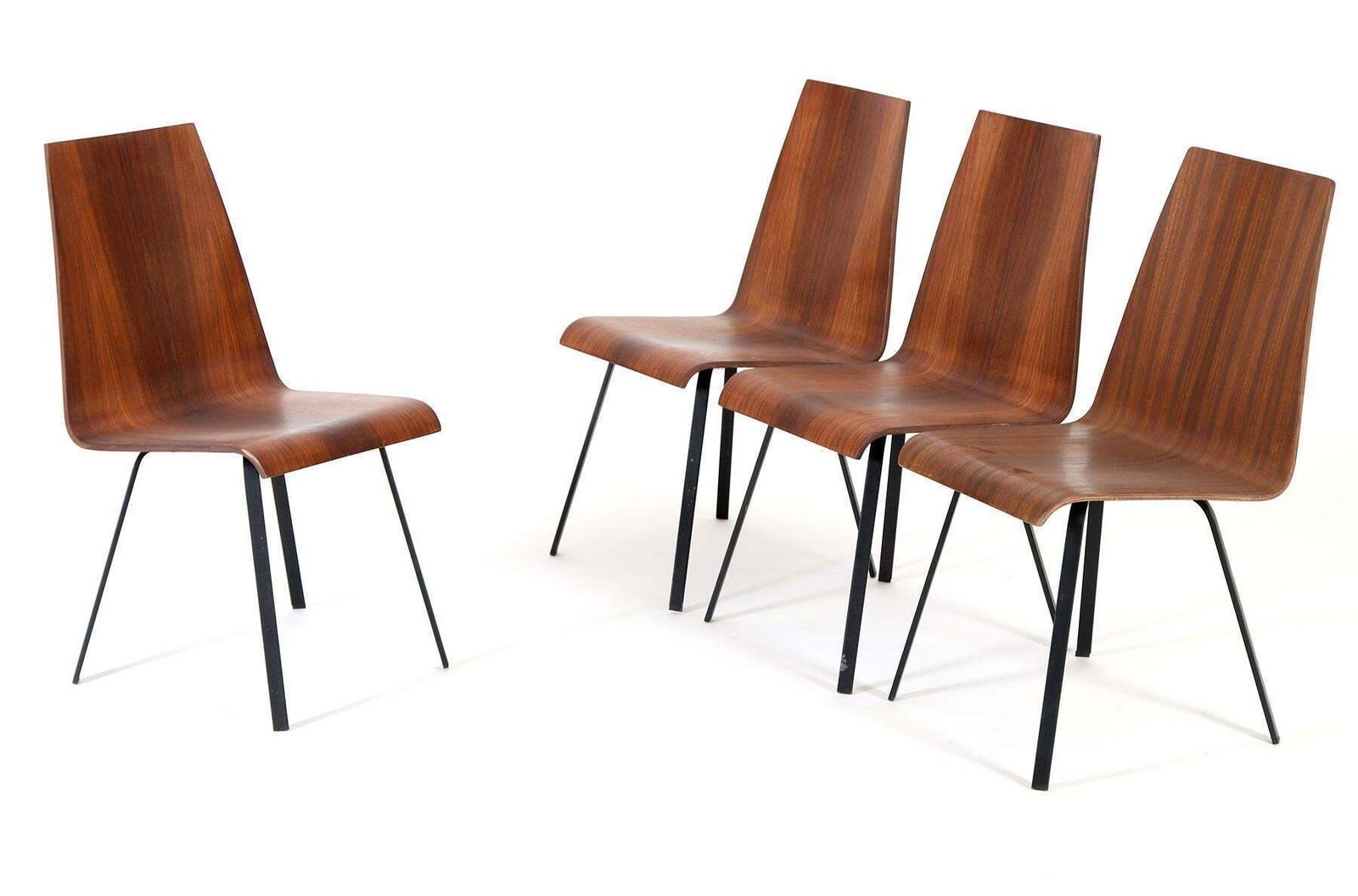 Set Of Four Scandinaviam Hardwood Dining Chairs photo Furniture