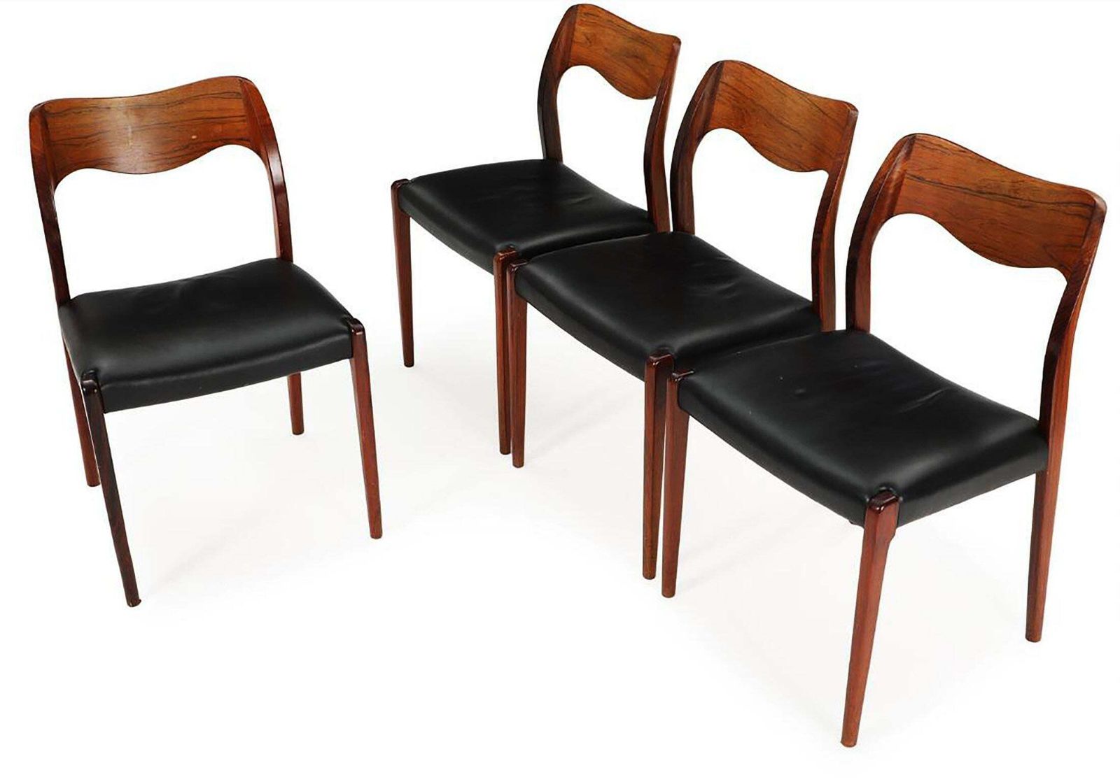 Hardhouten Eetkamerstoelen Model 71 Van Niels Otto Møller photo Meubels