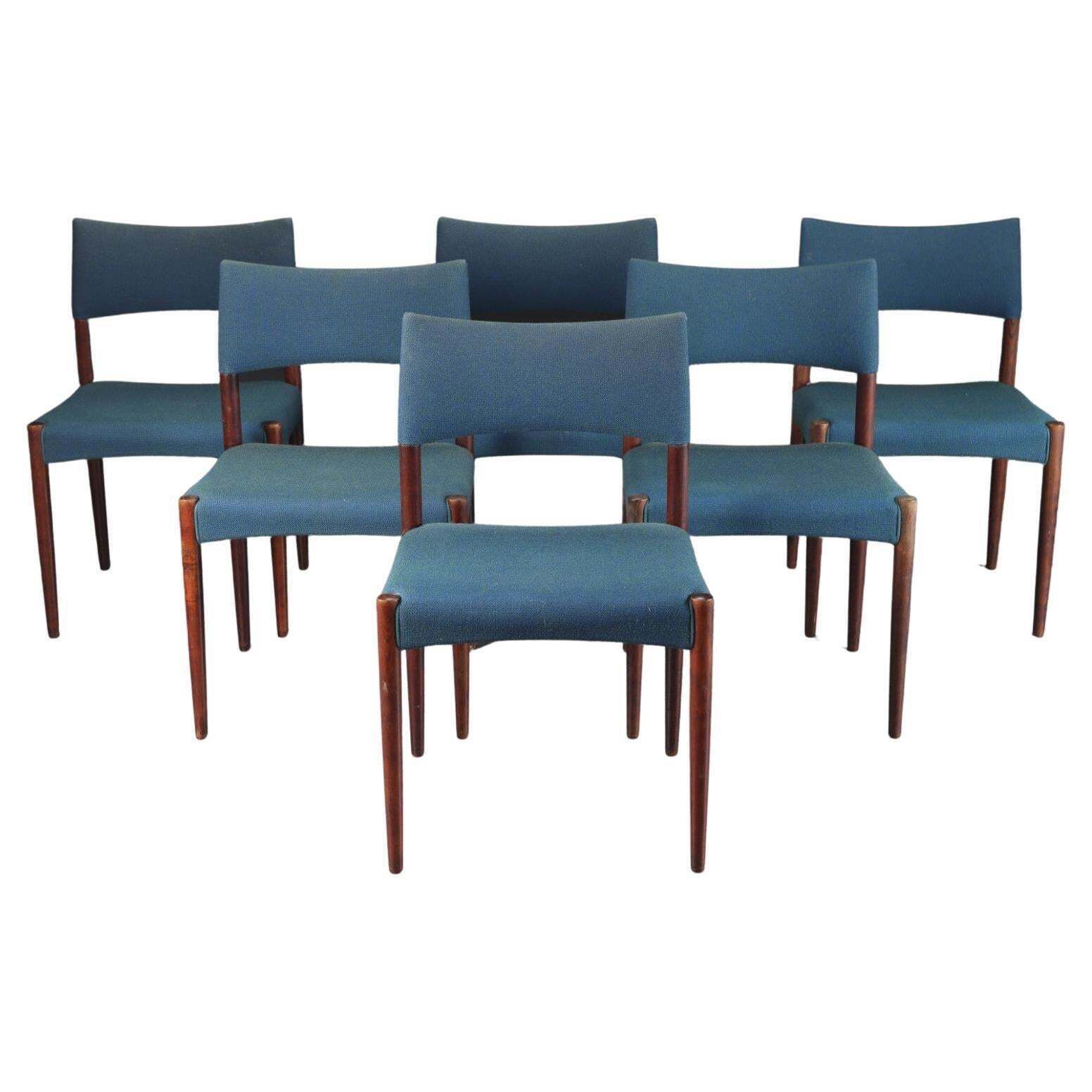Danish Hardwood Dining Chair By Ejner Larsen & Aksel Bender Madsen