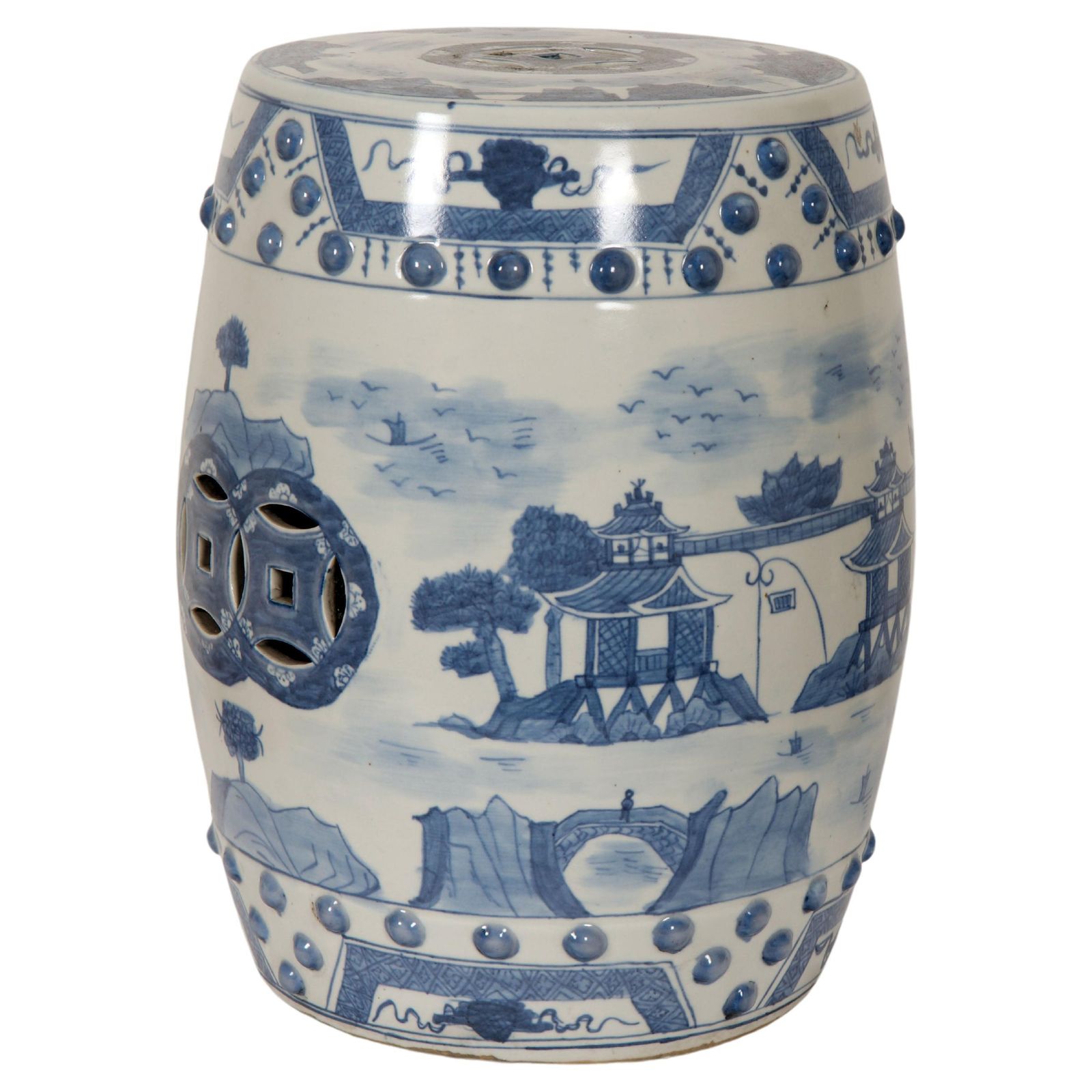 Hand Painted Chinese Ceramic Garden Stool