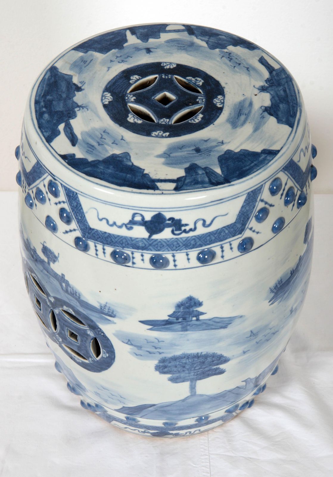 Hand Painted Chinese Ceramic Garden Stool photo 998.0
