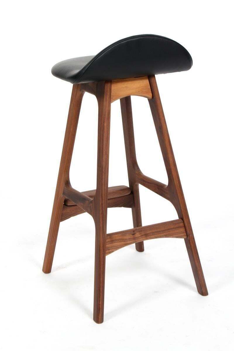 Erik Buck Od61 Walnut Counter Stools photo for sale
