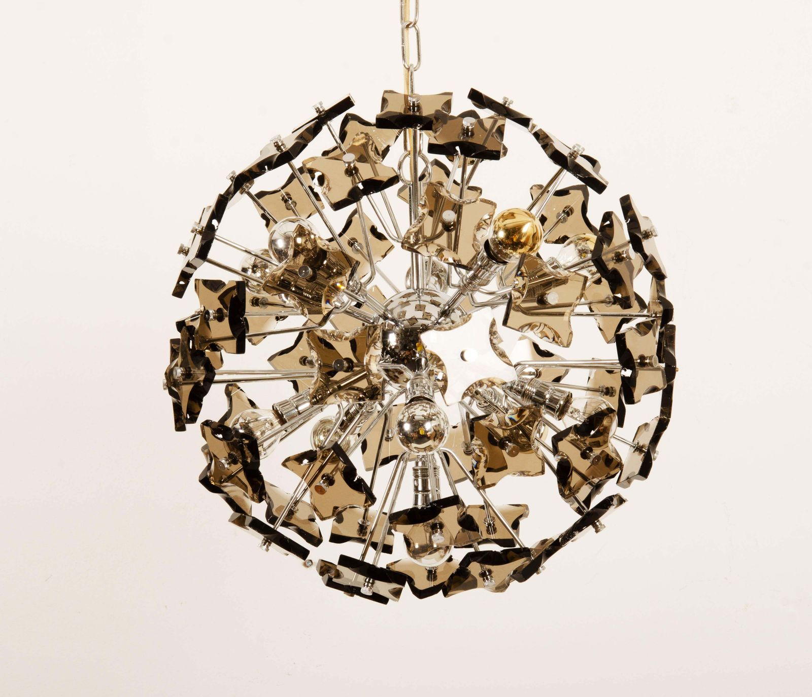 Glass Sputnik Chandelier By Fontana Arte photo furniture