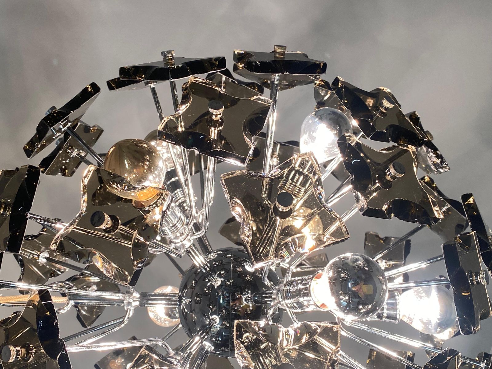 Lighting Glass Sputnik Chandelier By Fontana Arte photo