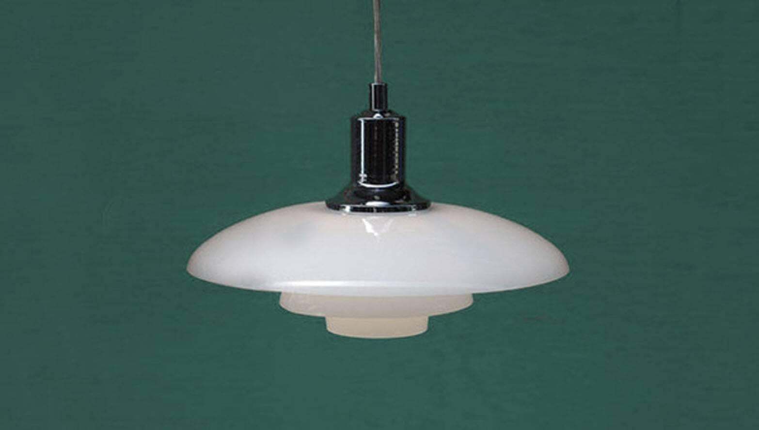 Pair Of Poul Henningsen Pendants Ph 2/1 For Louis Poulsen photo Lighting