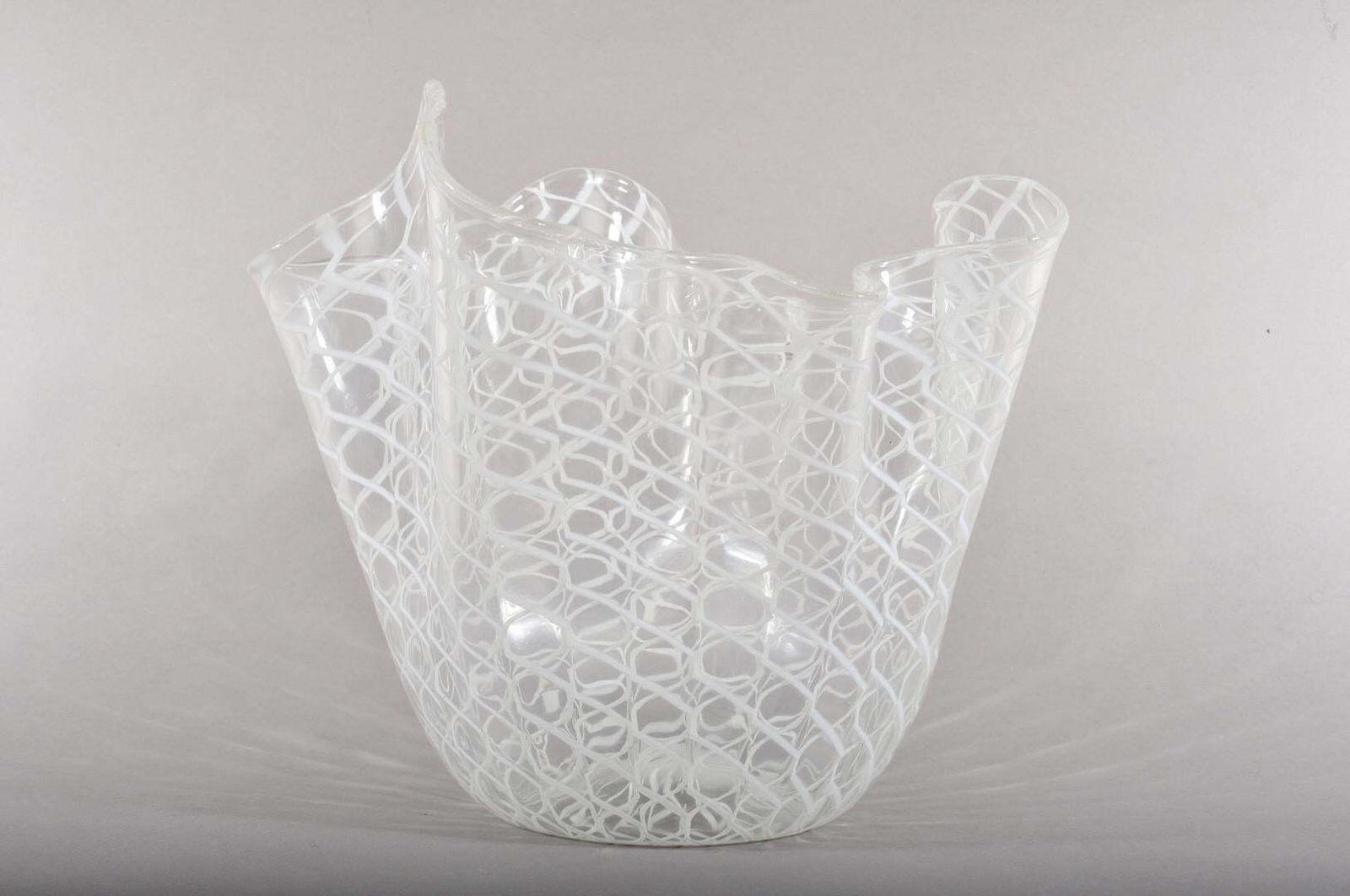 Large Fazzoletto Vase By Fulvio Bianconi For Venini Murano photo Home Decor