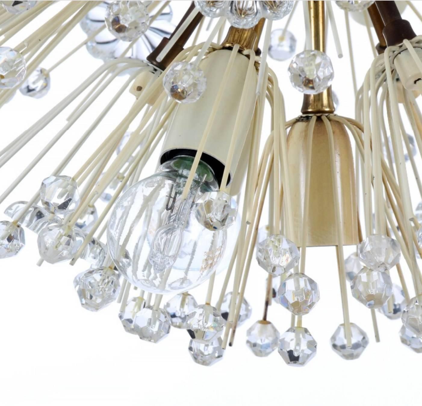 Brass And Glass Sputnik Chandeliers By Emil Stejnar photo furniture