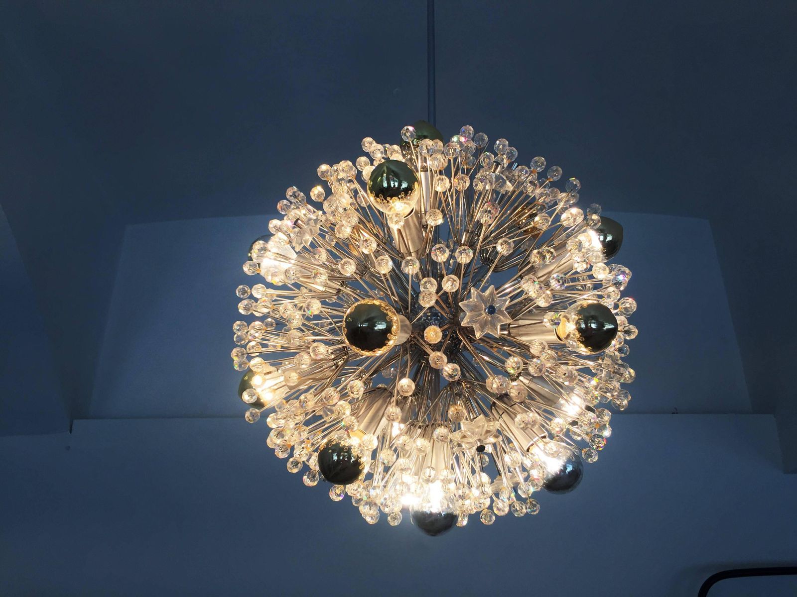 Sputnik Snowball Chandelier By Emil Stejnar For Rupert Nikoll photo furniture