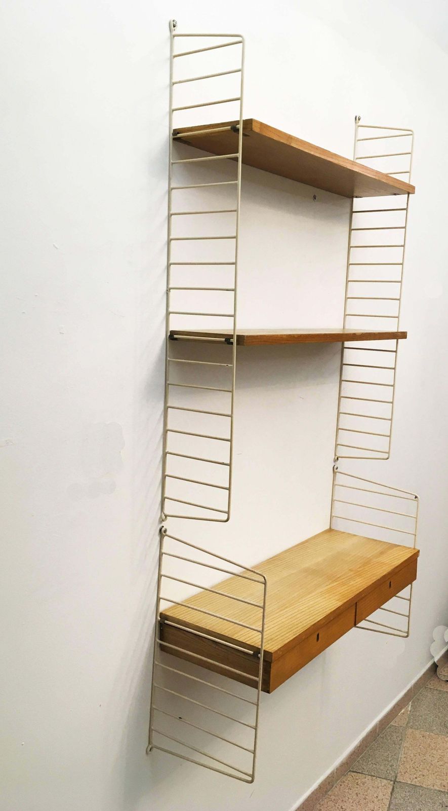 photo furniture Modular String Wall Unit In Ashwood By Nisse Strinning, Sweden