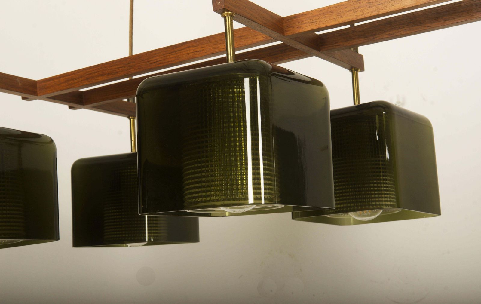 Ceiling Lamp Chandelier With Green Grasses By Carl Fagerlund For Orrefors photo vinterior