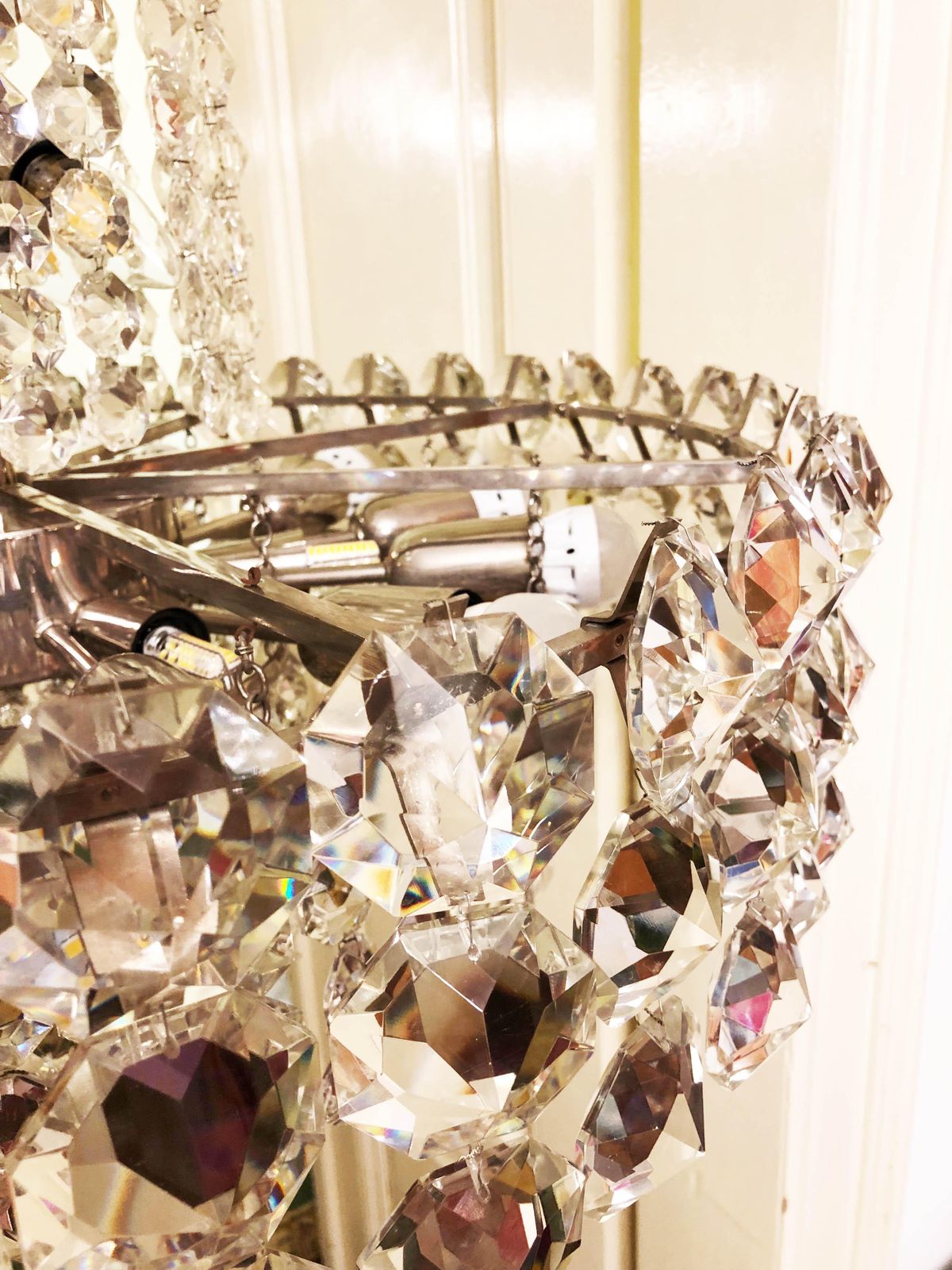 photo for sale Huge Beautiful Crystal Chandelier By Bakalowits & Söhne Vienna, 1960s