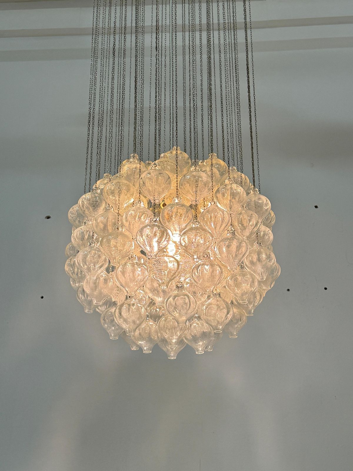 Mid Century "Tulipan" Chandelier By J.T. Kalmar photo for sale