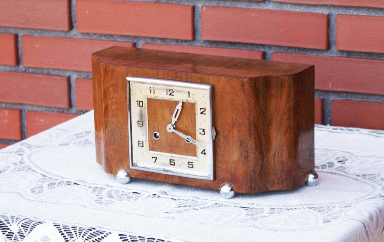 Art Deco Mantel Clock photo for sale