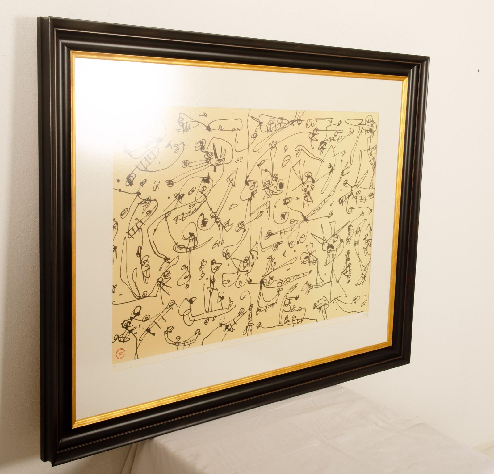 Antonio Saura   Abierta 3   Lithograph Signed In Pencil photo vinterior