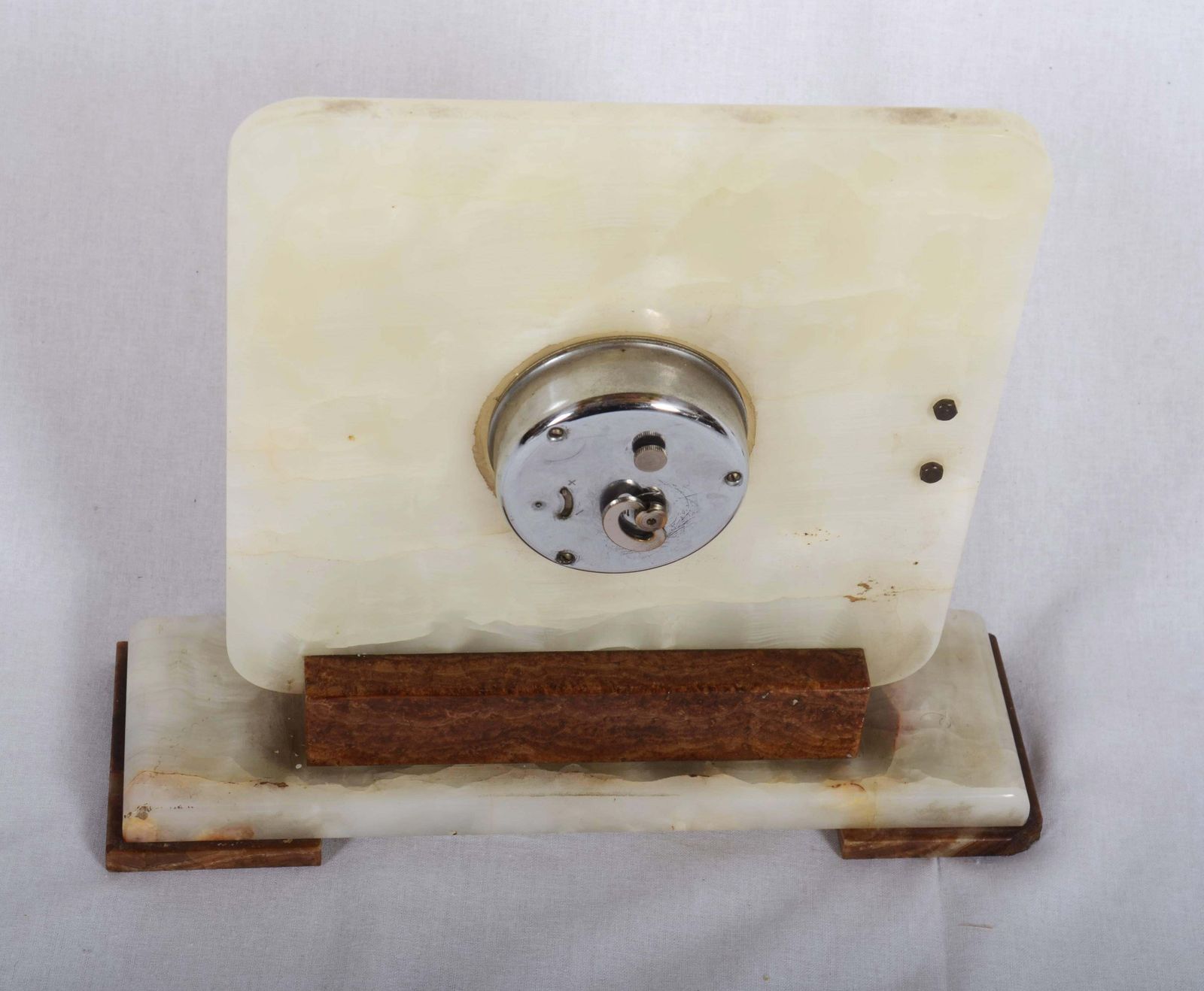 Art Deco Alabaster Table Clock photo 1151.0