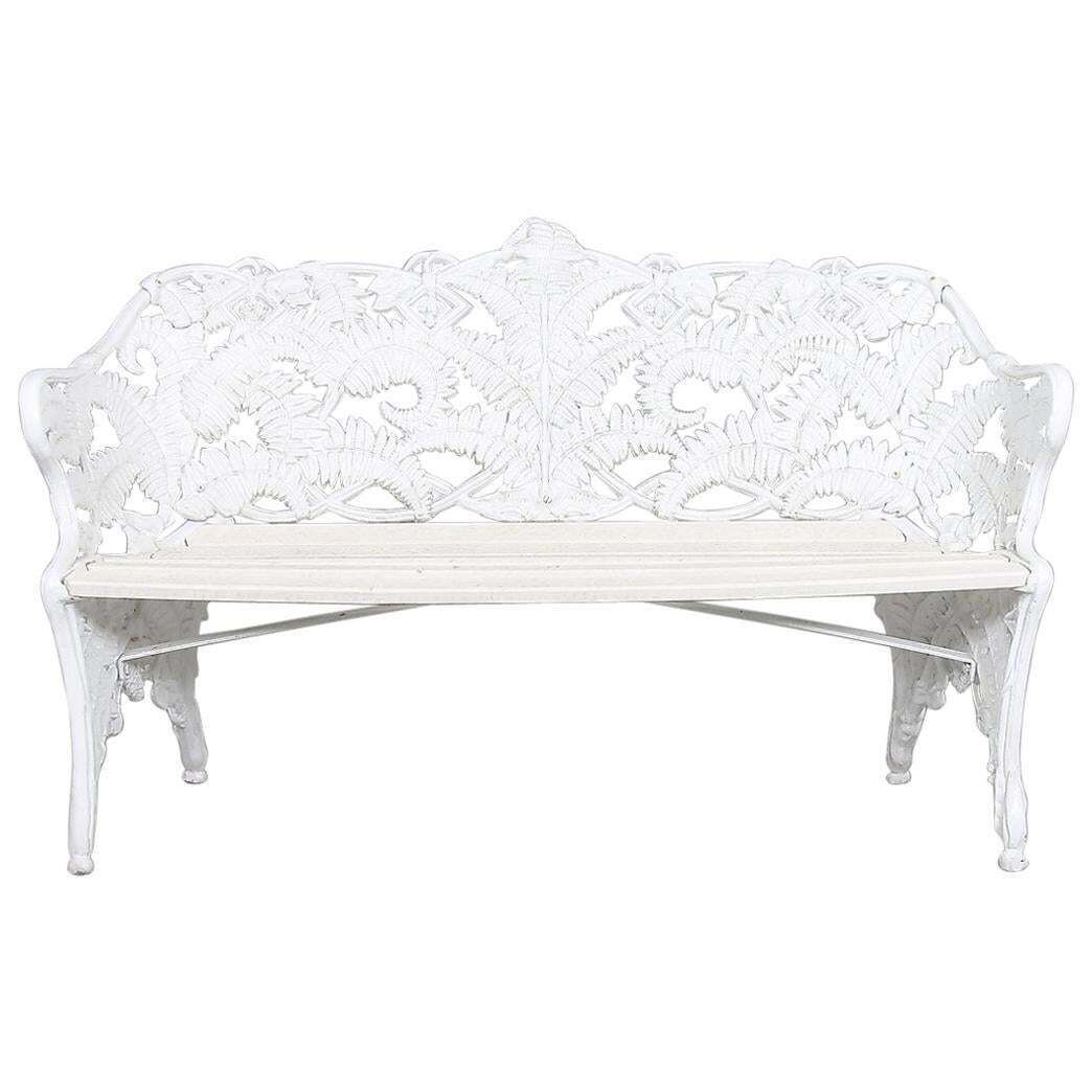 Swedish Park Garden Steel Bench Settee
