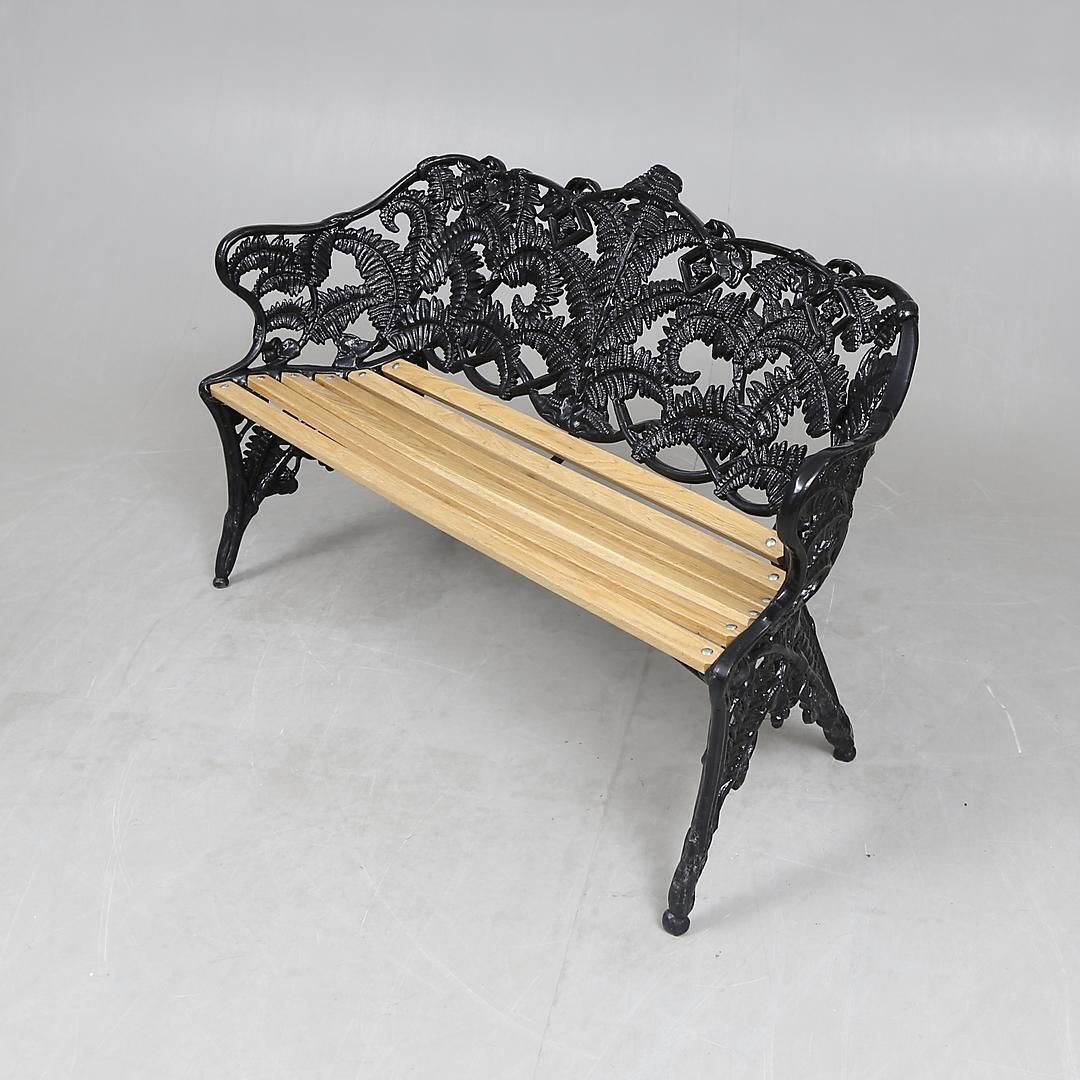 photo for sale Swedish Park Garden Steel Bench Settee
