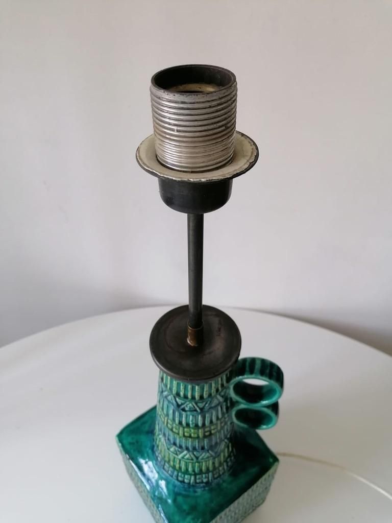 Midcentury Ceramic Table Lamp Attributed To Bitossi photo Lighting