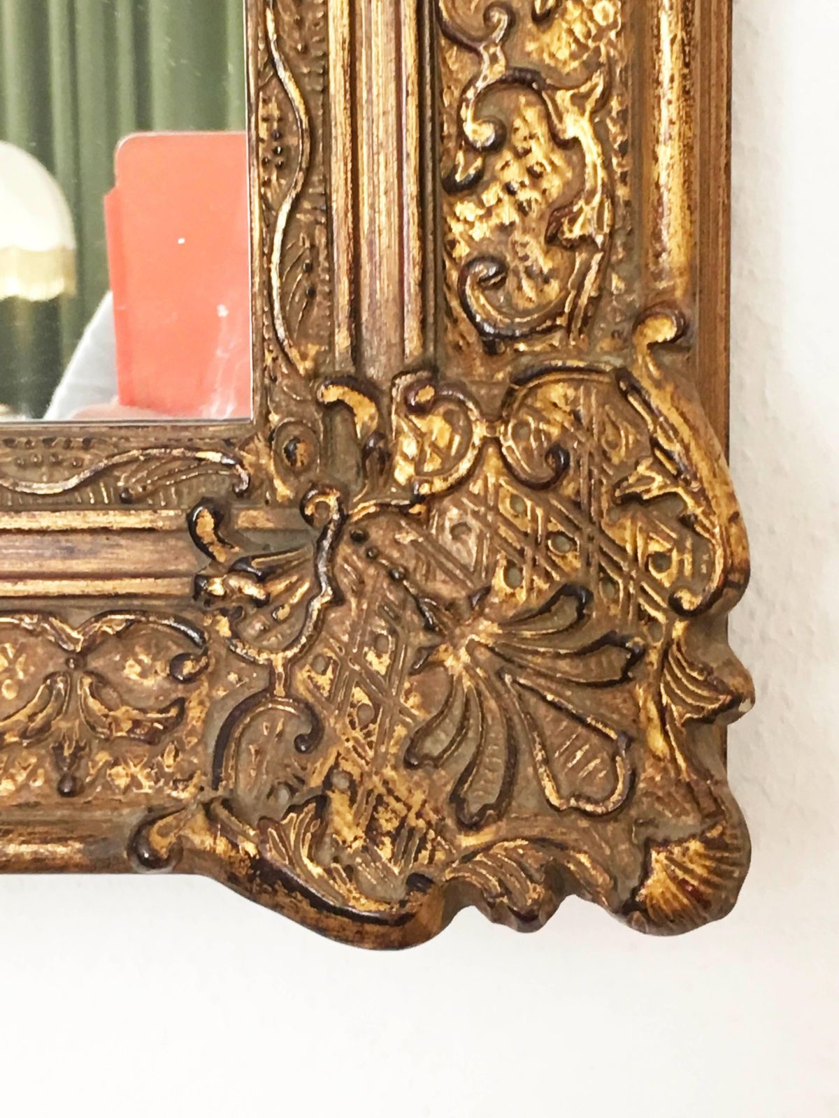 Early 20th Century Baroque Style, Century Style Giltwood Carved Mirror photo for sale