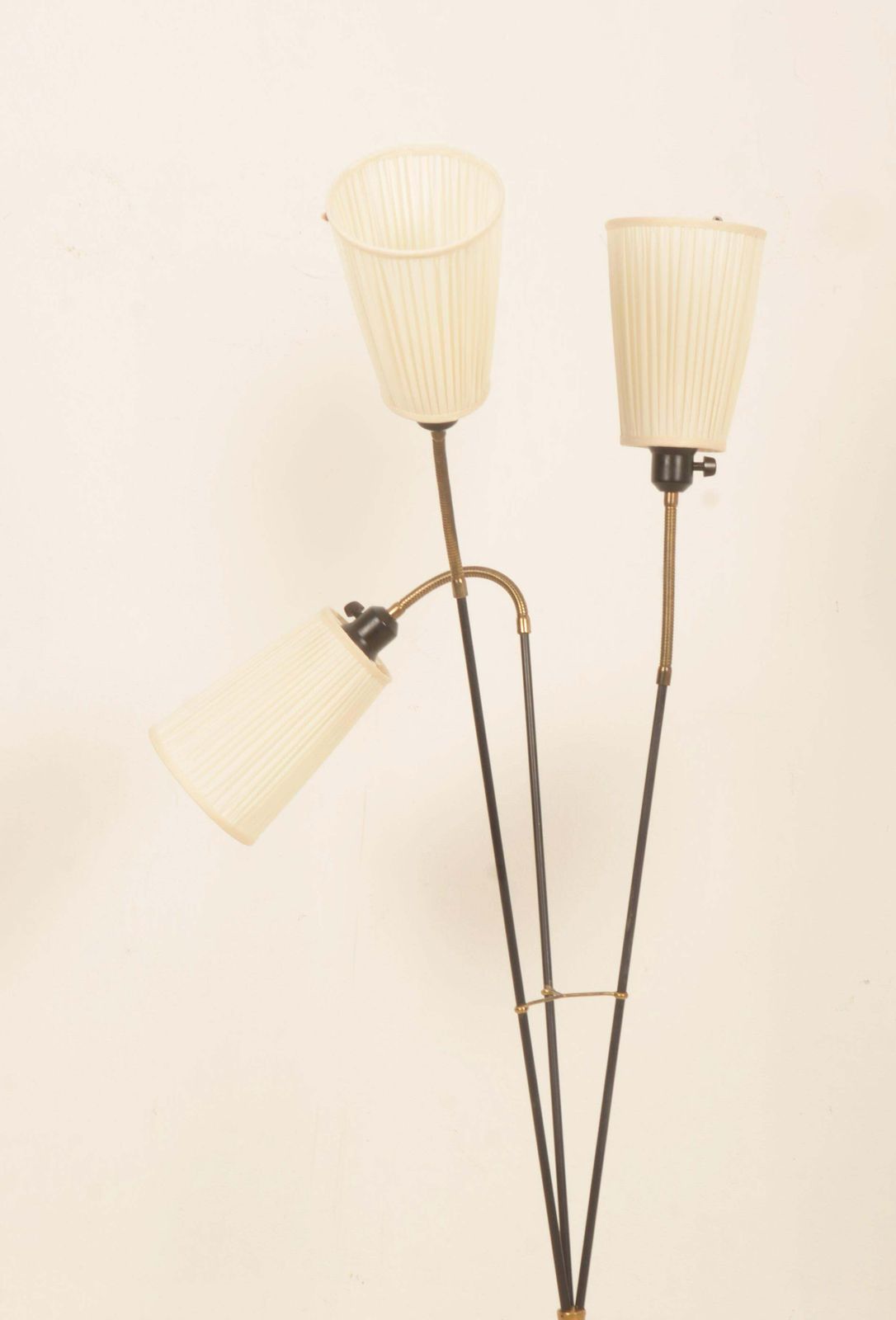 Scandinavian Modern Three Arm Floor Lamp By Ateljé Lyktan photo for sale