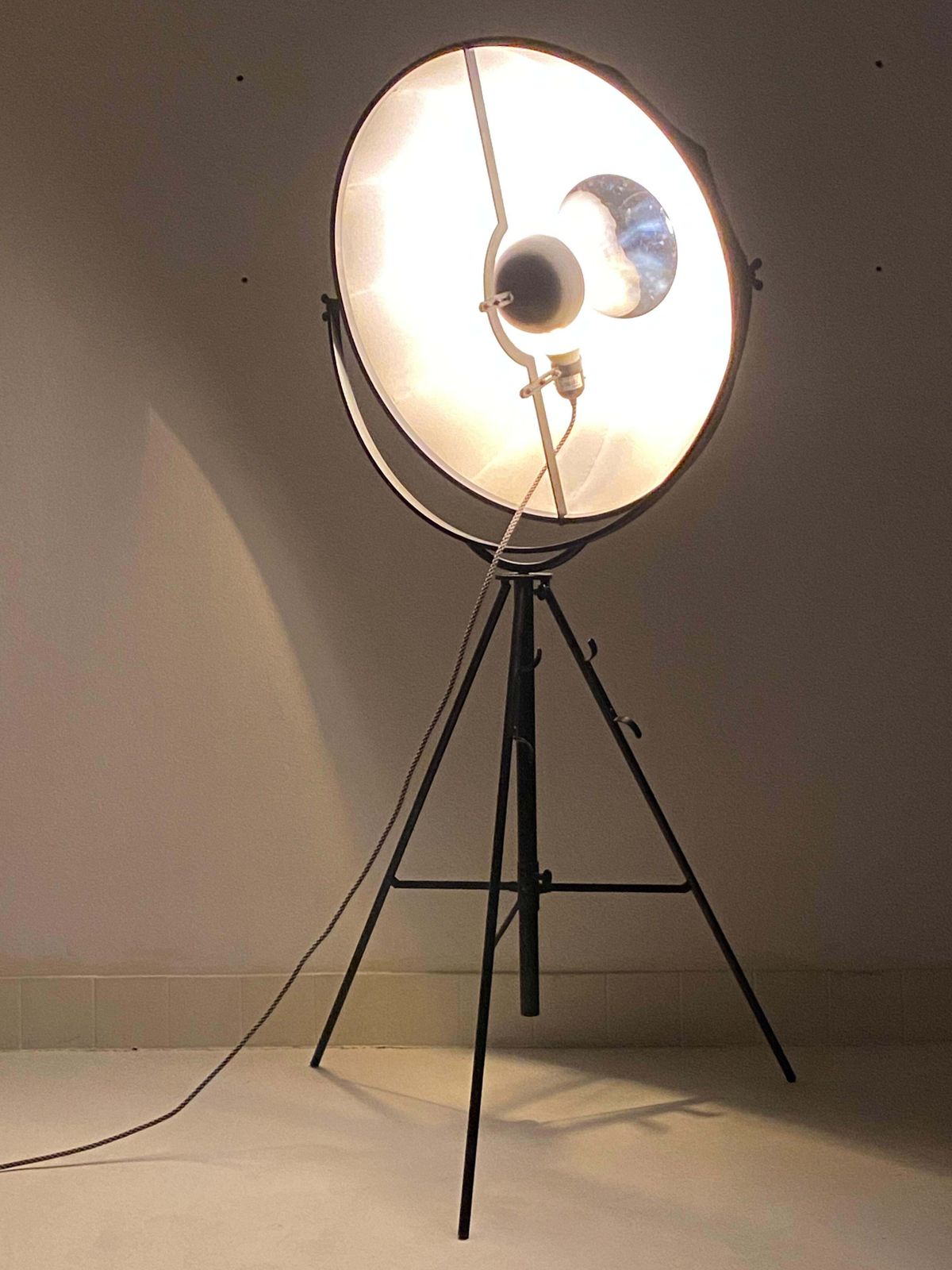 Mariano Fortuny Projecteur 1907 Floor Lamp For Ecart Paris photo vintage